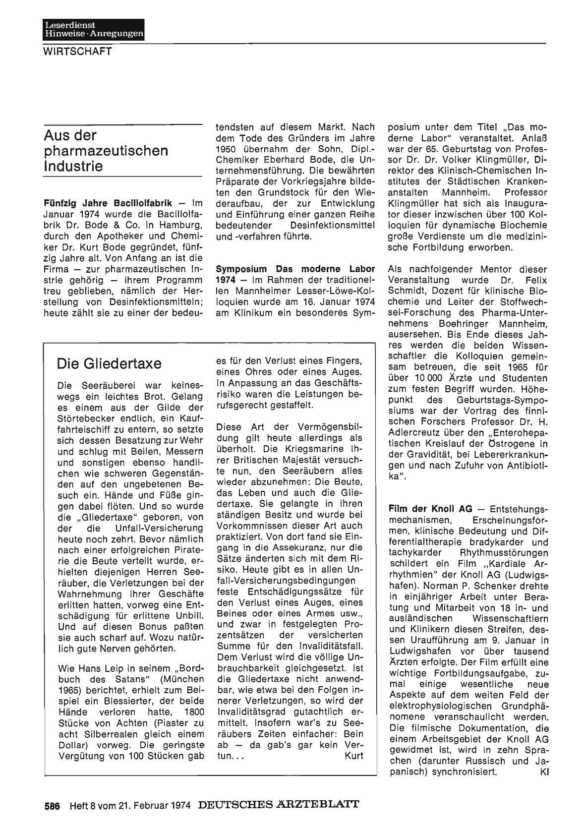 Vorschauseite 1: Die Gliedertaxe