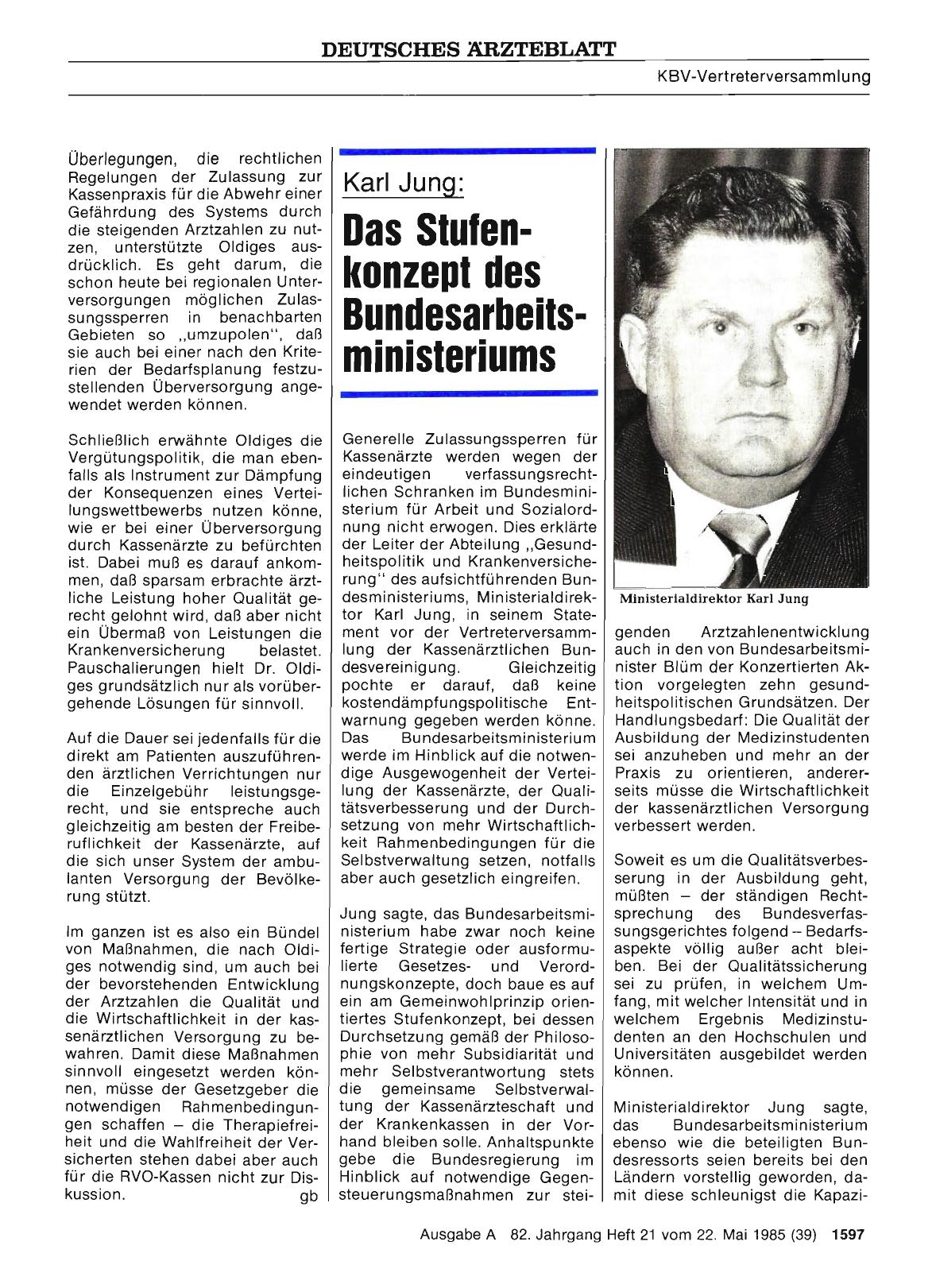 Vorschauseite 1: Karl Jung: Das Stufenkonzept des Bundesarbeitsministeriums