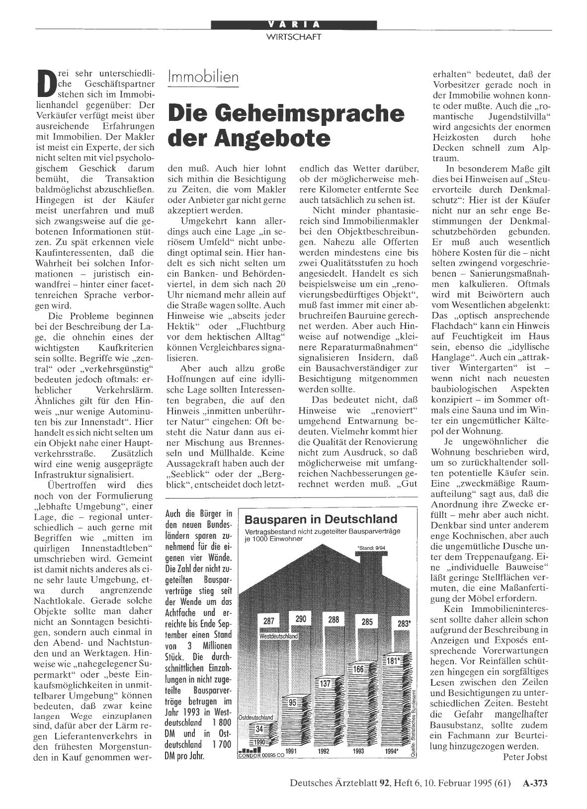 Vorschauseite 1: Immobilien: Die Geheimsprache der Angebote