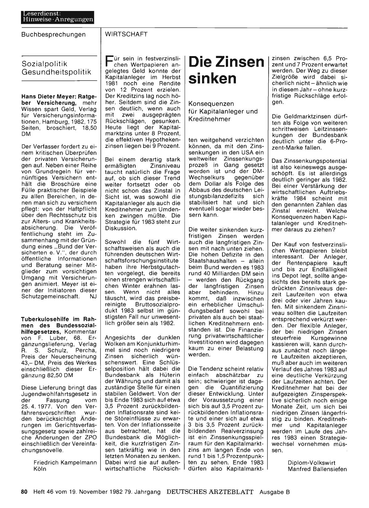 Vorschauseite 1: Sozialpolitik - Gesundheitspolitik: Tuberkulosehilfe im Rahmen des Bundessozialhilfegesetzes
