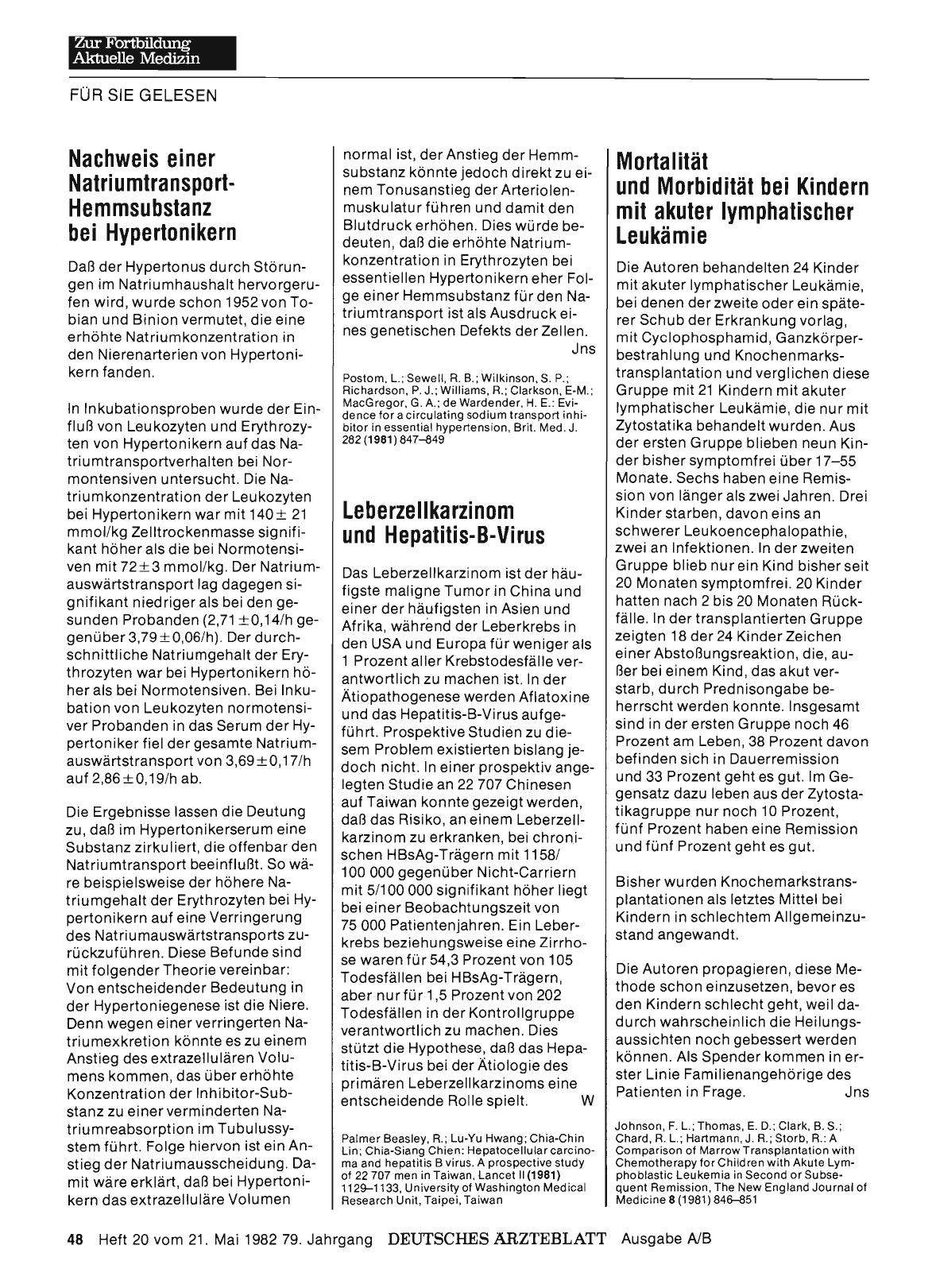 Vorschauseite 1: Nachweis einer Natriumtransport-Hemmsubstanz bei Hypertonikern