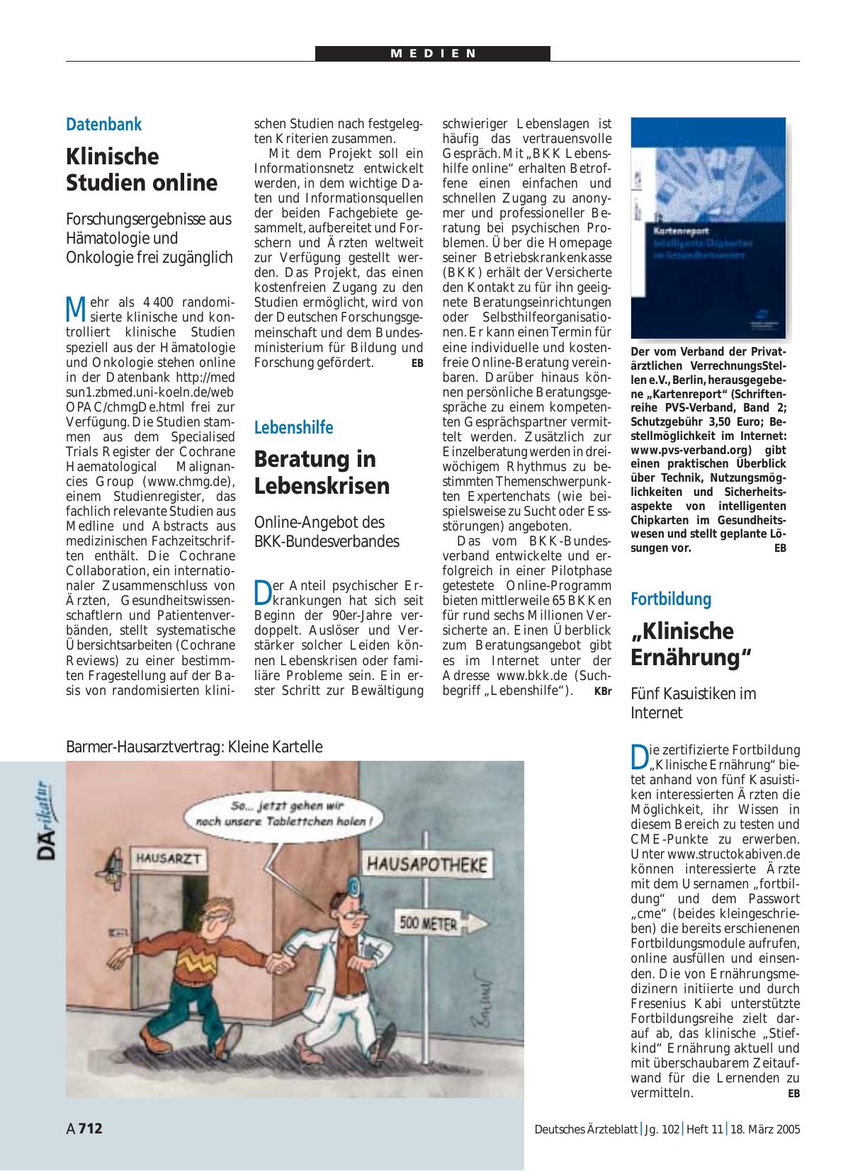 Vorschauseite 1: „Kartenreport“ (Schriftenreihe PVS-Verband, Band 2)