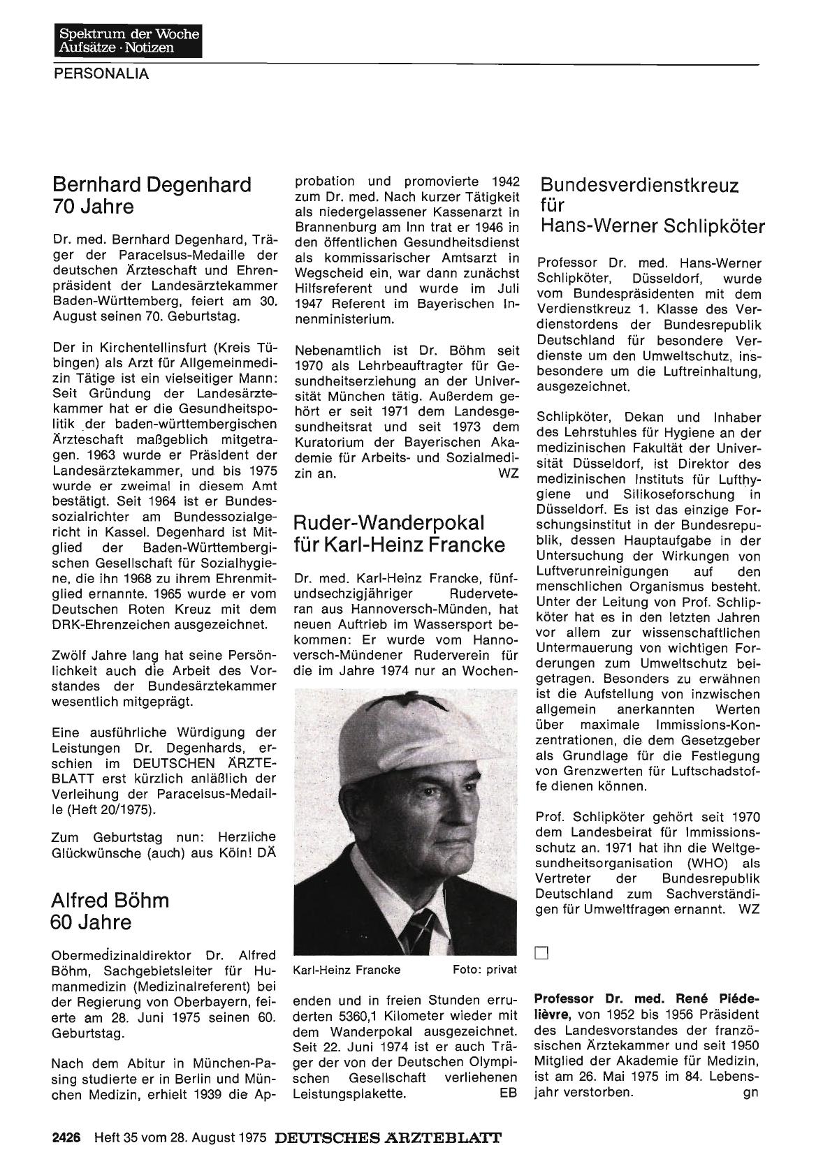 Vorschauseite 1: Bundesverdienstkreuz für Hans-Werner Schlipköter