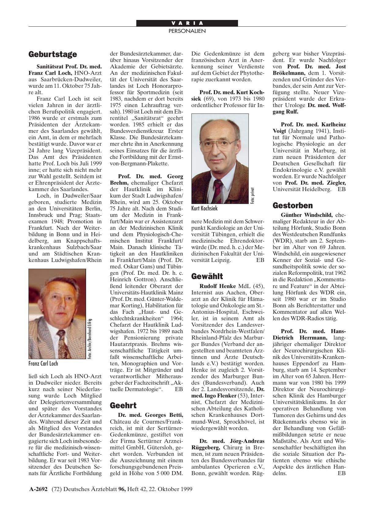 Vorschauseite 1: Geburtstage