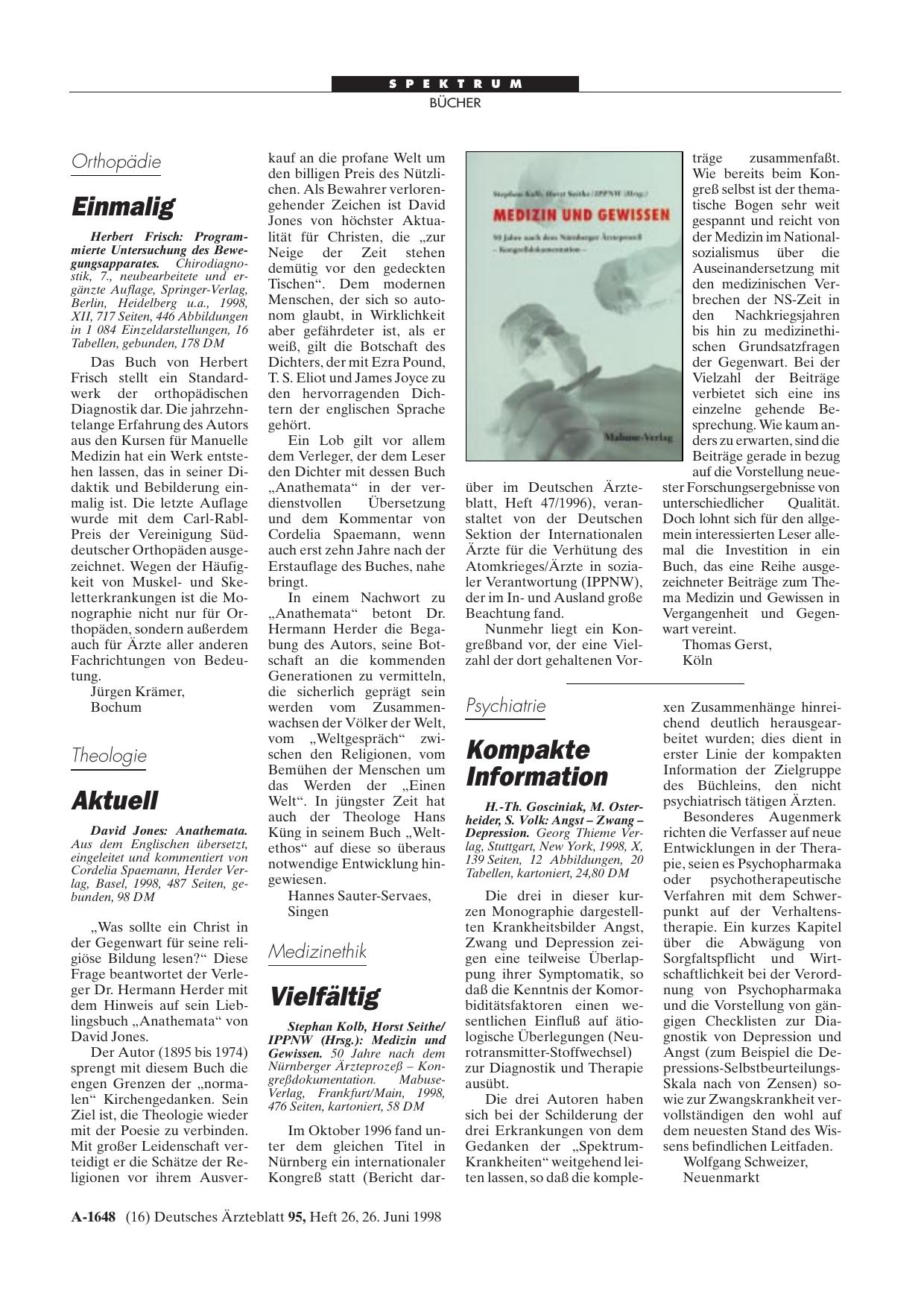 Vorschauseite 1: Angst - Zwang - Depression