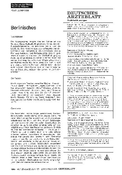 Vorschauseite 1: Berlinisches