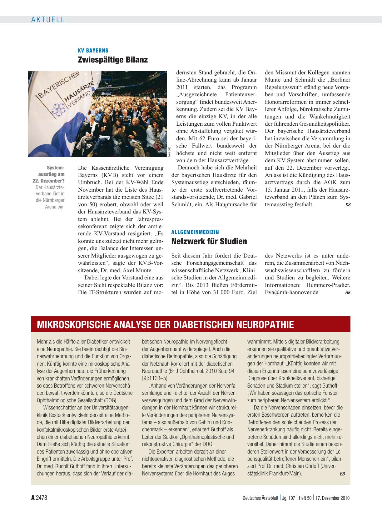 Vorschauseite 1: Allgemeinmedizin: Netzwerk für Studien