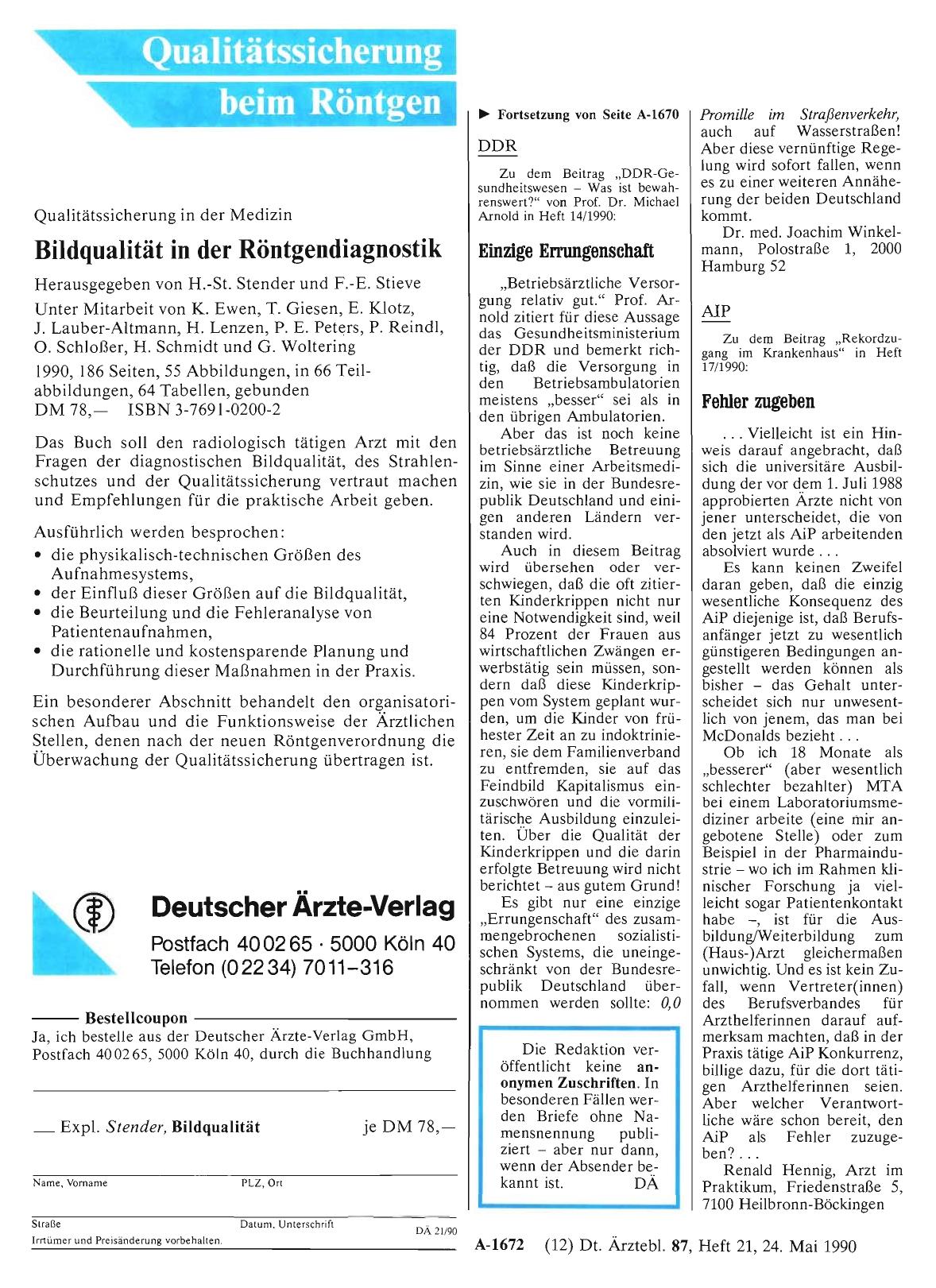 Vorschauseite 1: DDR: Einzige Errungenschaft