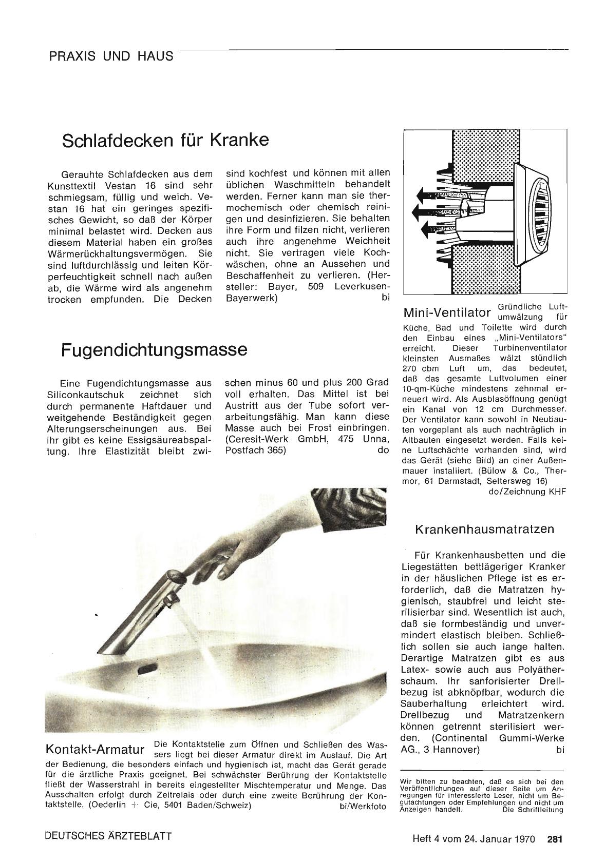 Vorschauseite 1: Krankenhausmatratzen