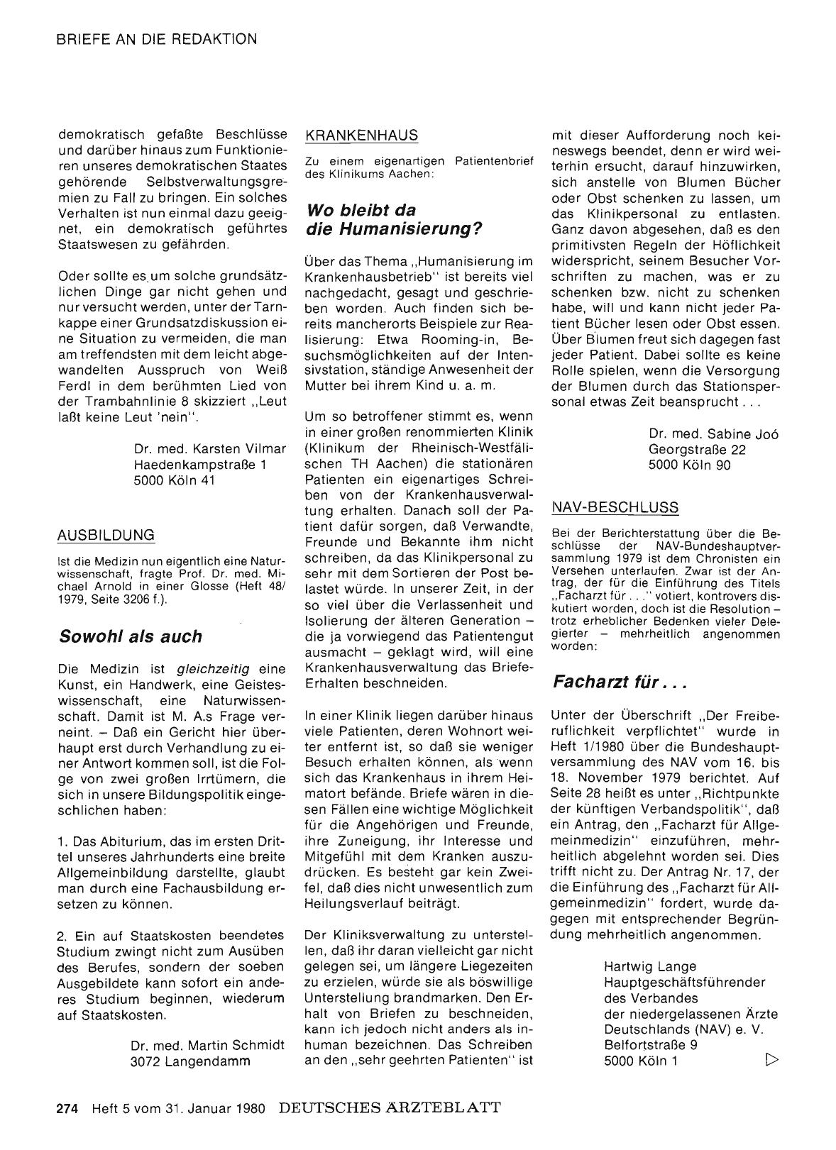 Vorschauseite 1: NAV-BESCHLUSS: Facharzt für. ..