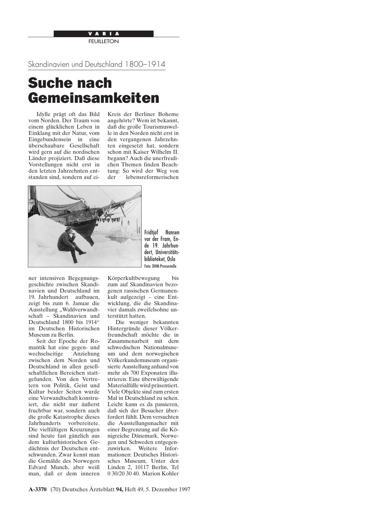Vorschauseite 1: Skandinavien und Deutschland 1800-1914: Suche nach Gemeinsamkeiten
