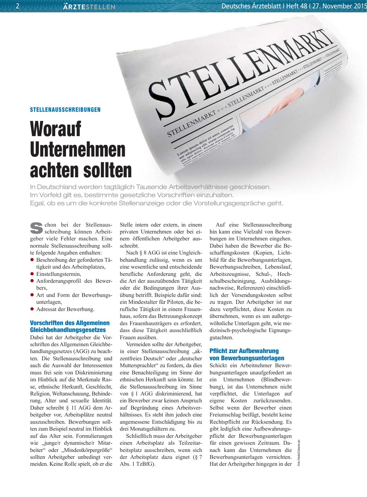 Vorschauseite 1: Stellenausschreibungen: Worauf Unternehmen achten sollten