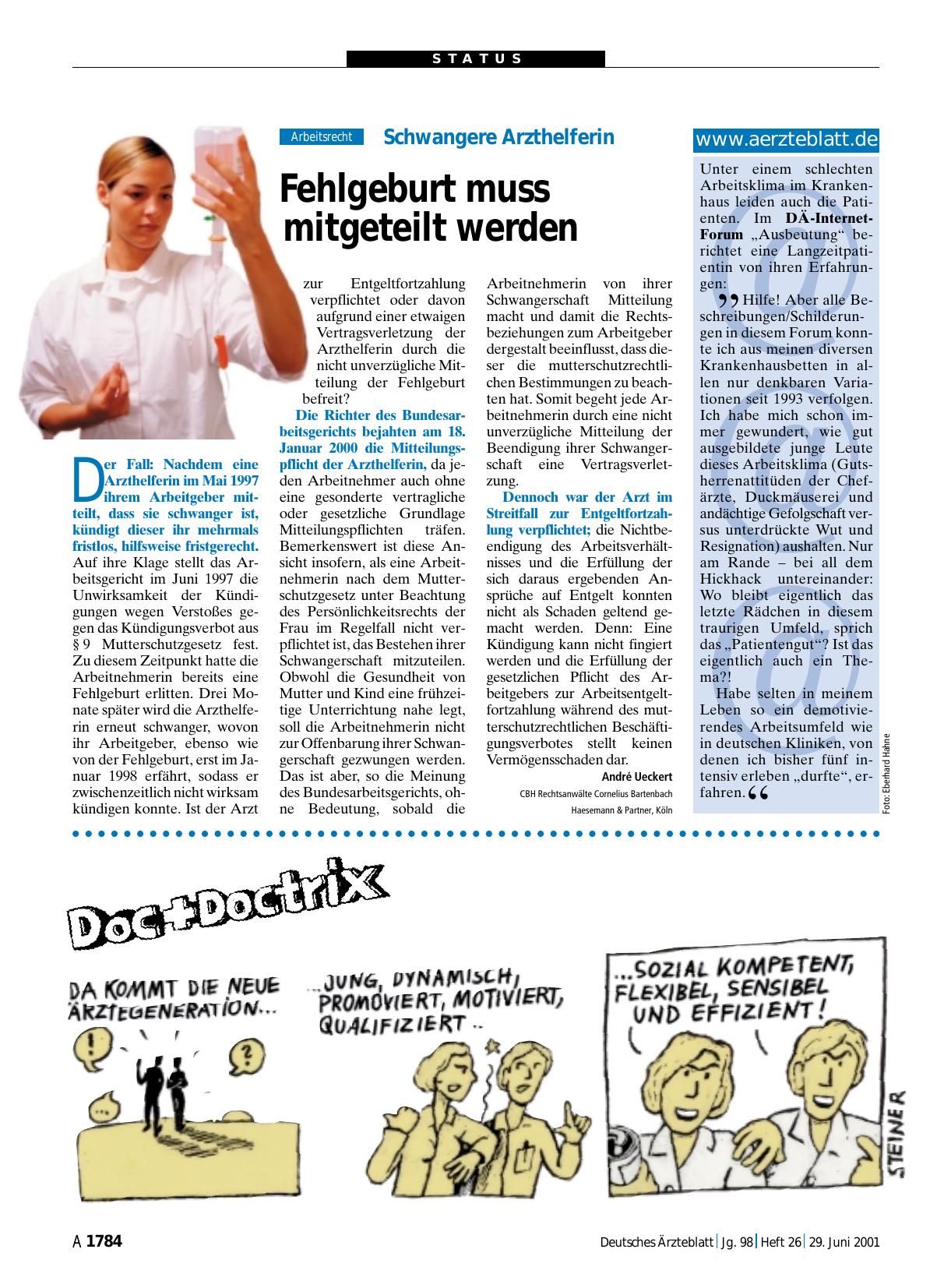 Vorschauseite 1: www. aerzteblatt. de