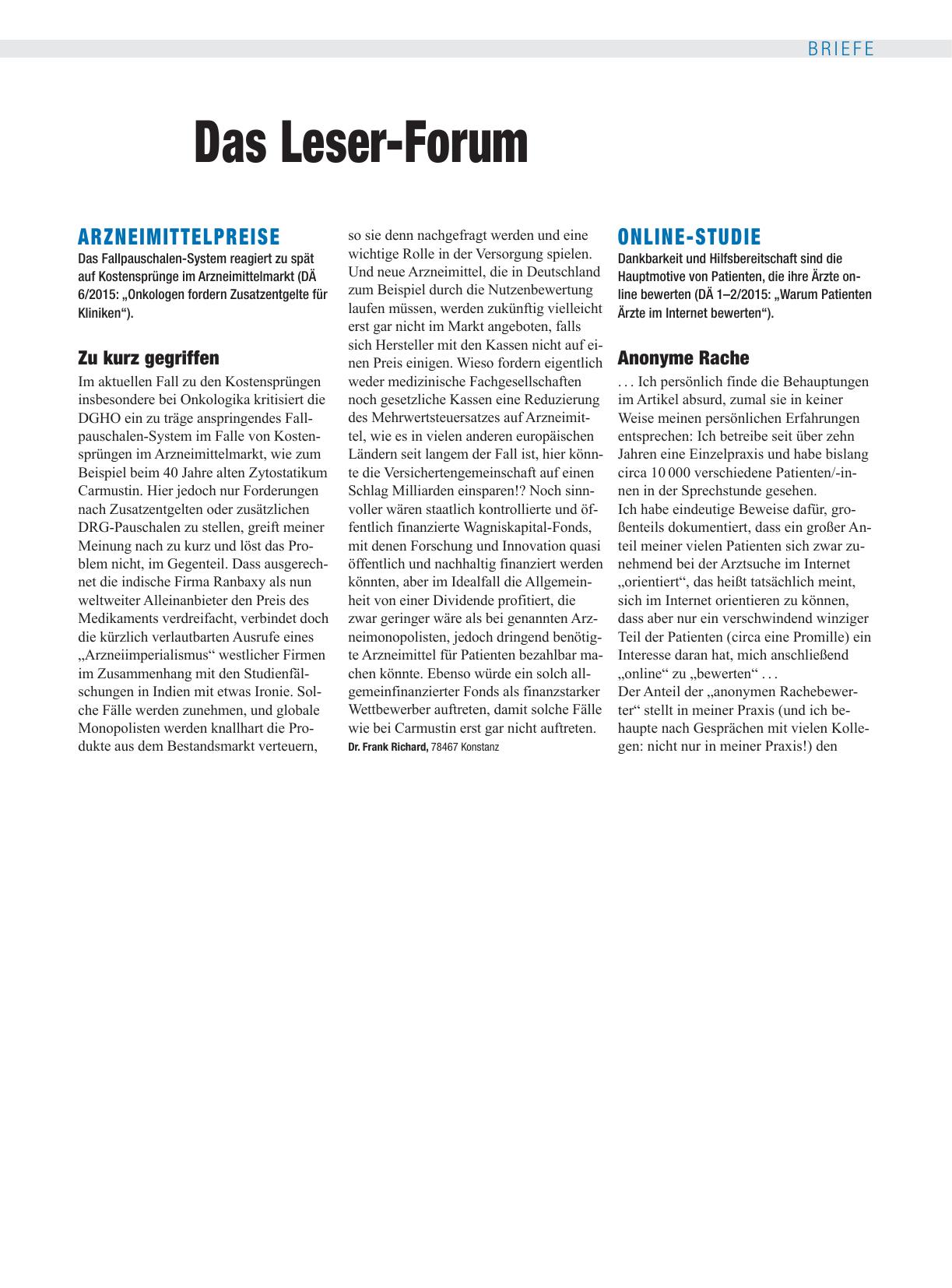 Vorschauseite 1: Online-Studie: Anonyme Rache