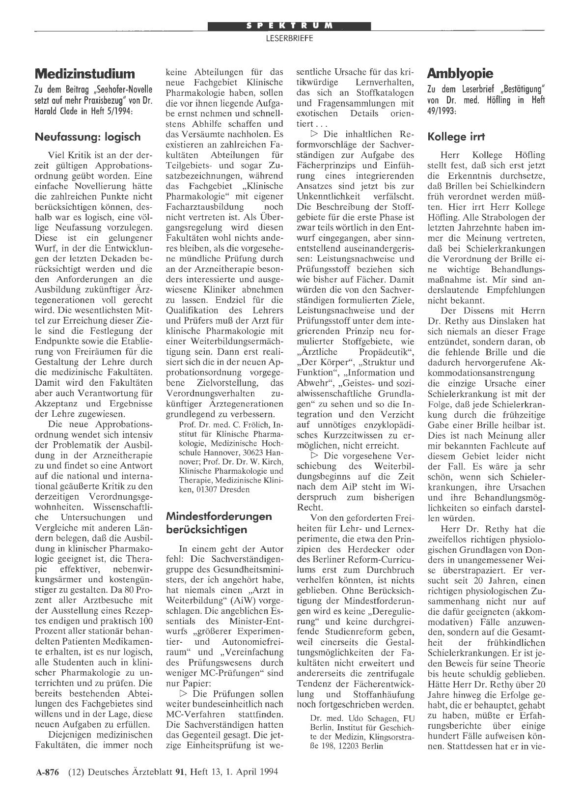 Vorschauseite 1: Medizinstudium: Mindestforderungen berücksichtigen