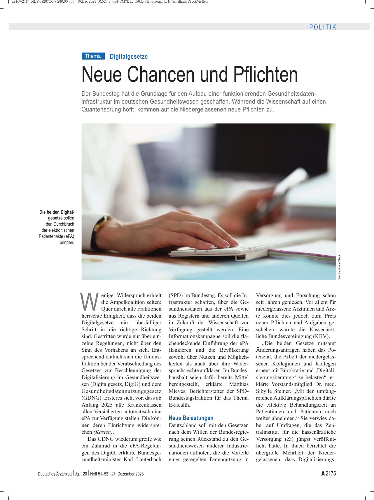 Vorschauseite 1: Digitalgesetze: Neue Chancen und Pflichten