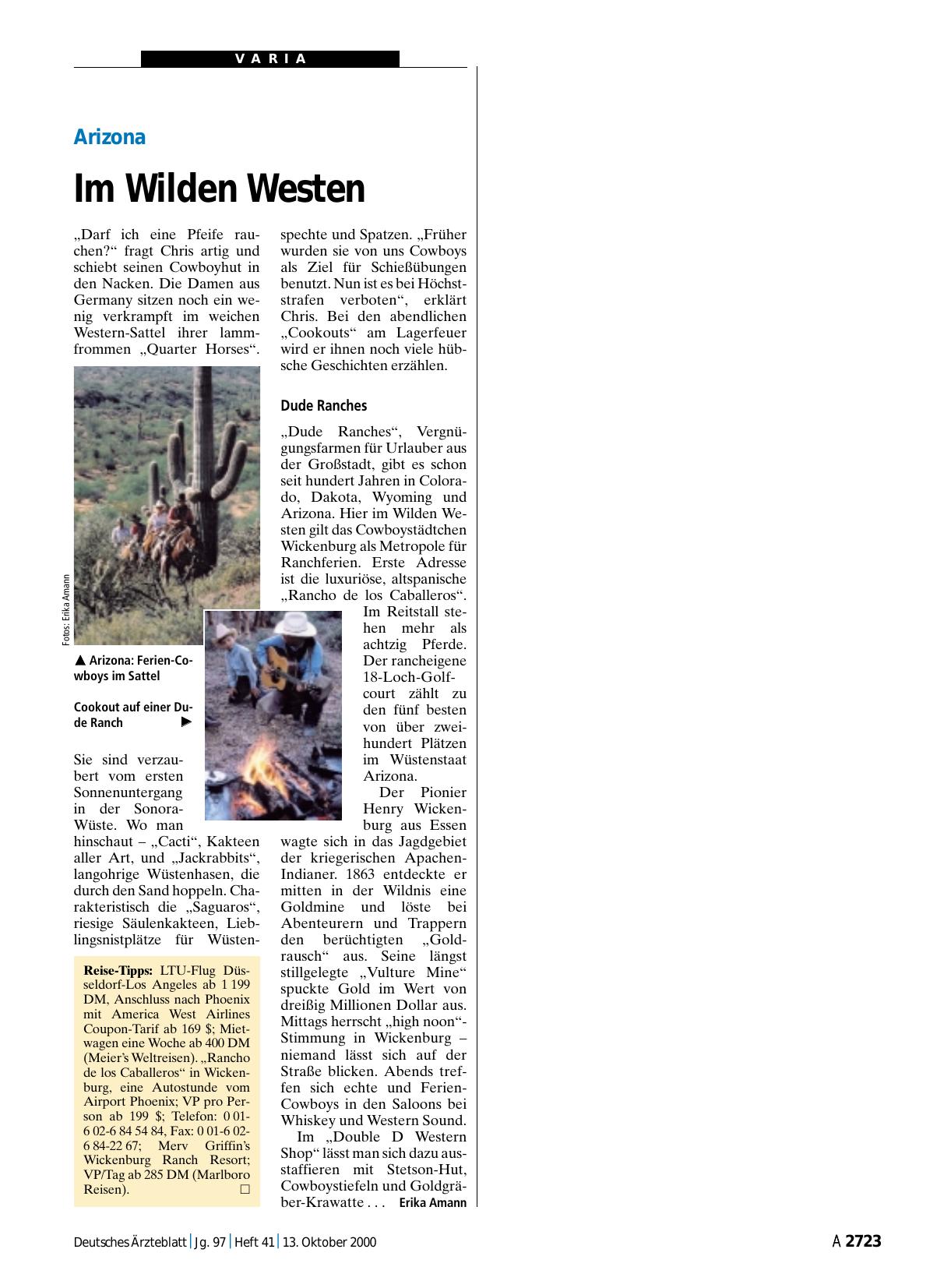 Vorschauseite 1: Arizona: Im Wilden Westen