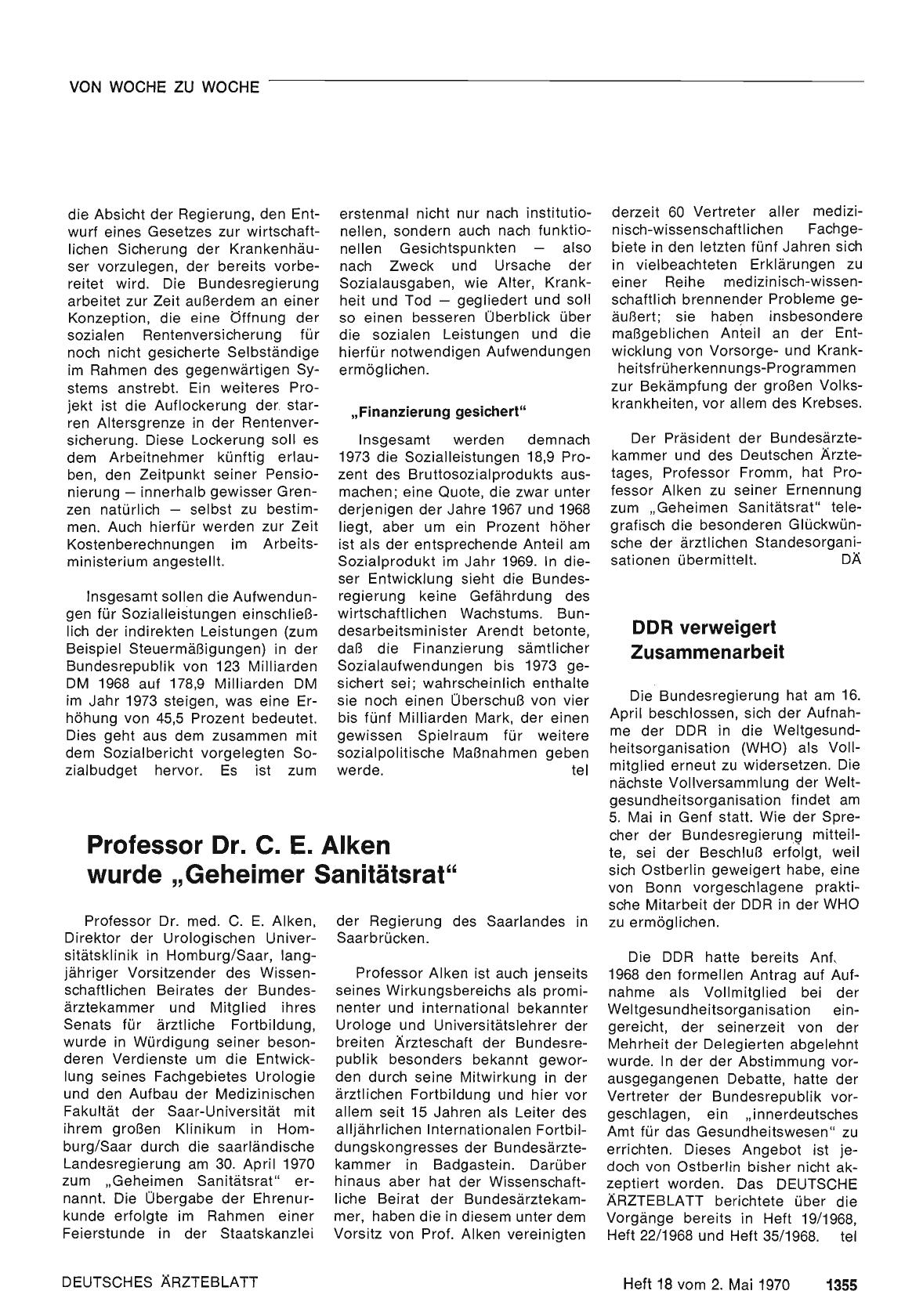 Vorschauseite 1: DDR verweigert Zusammenarbeit