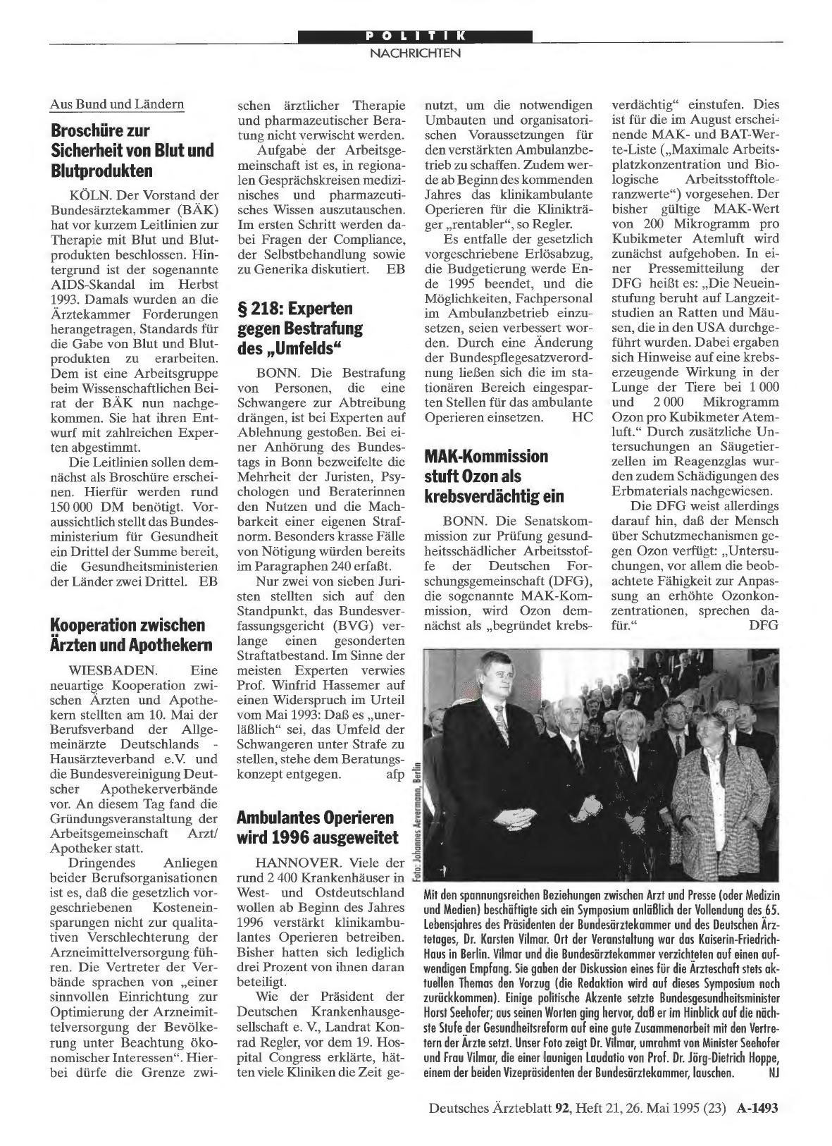 Vorschauseite 1: § 218: Experten gegen Bestrafung des „Umfelds“