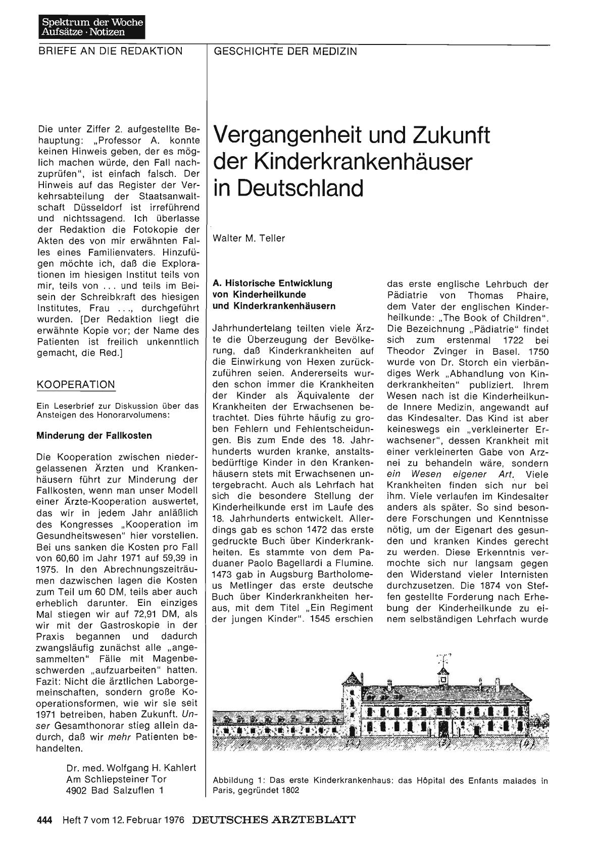 Vorschauseite 1: Vergangenheit und Zukunft der Kinderkrankenhäuser in Deutschland