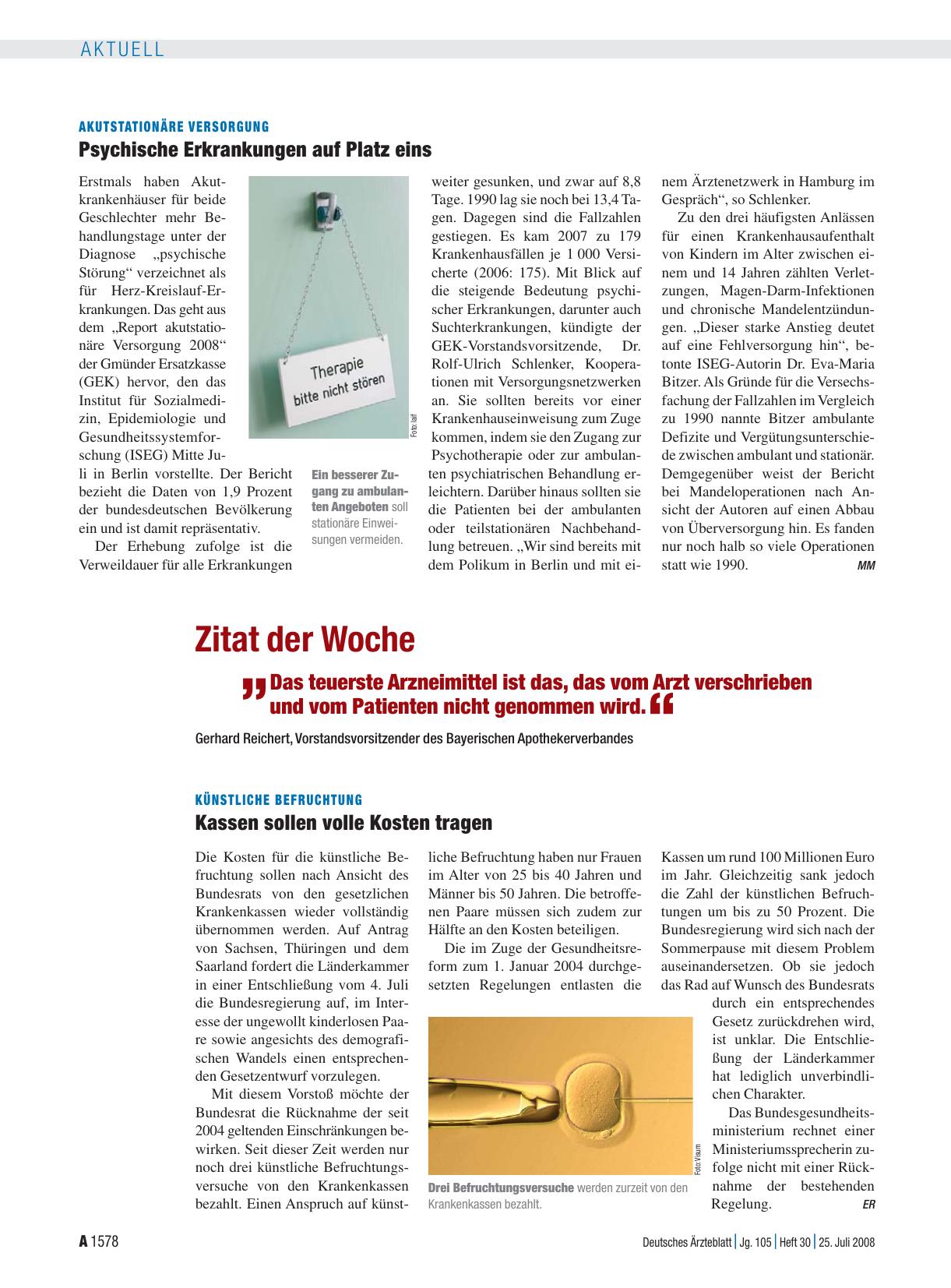 Vorschauseite 1: Zitat der Woche