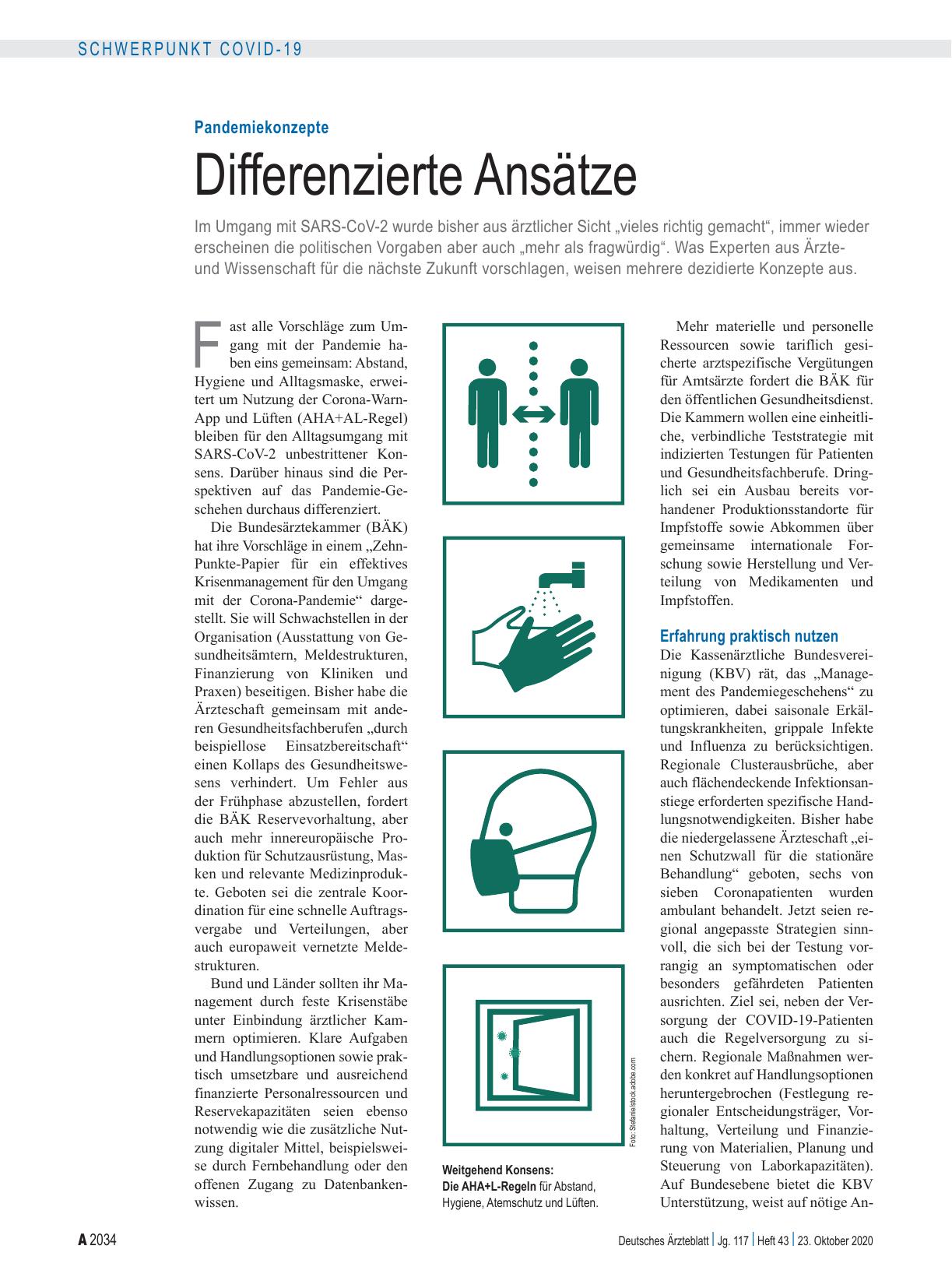 Vorschauseite 1: Pandemiekonzepte: Differenzierte Ansätze