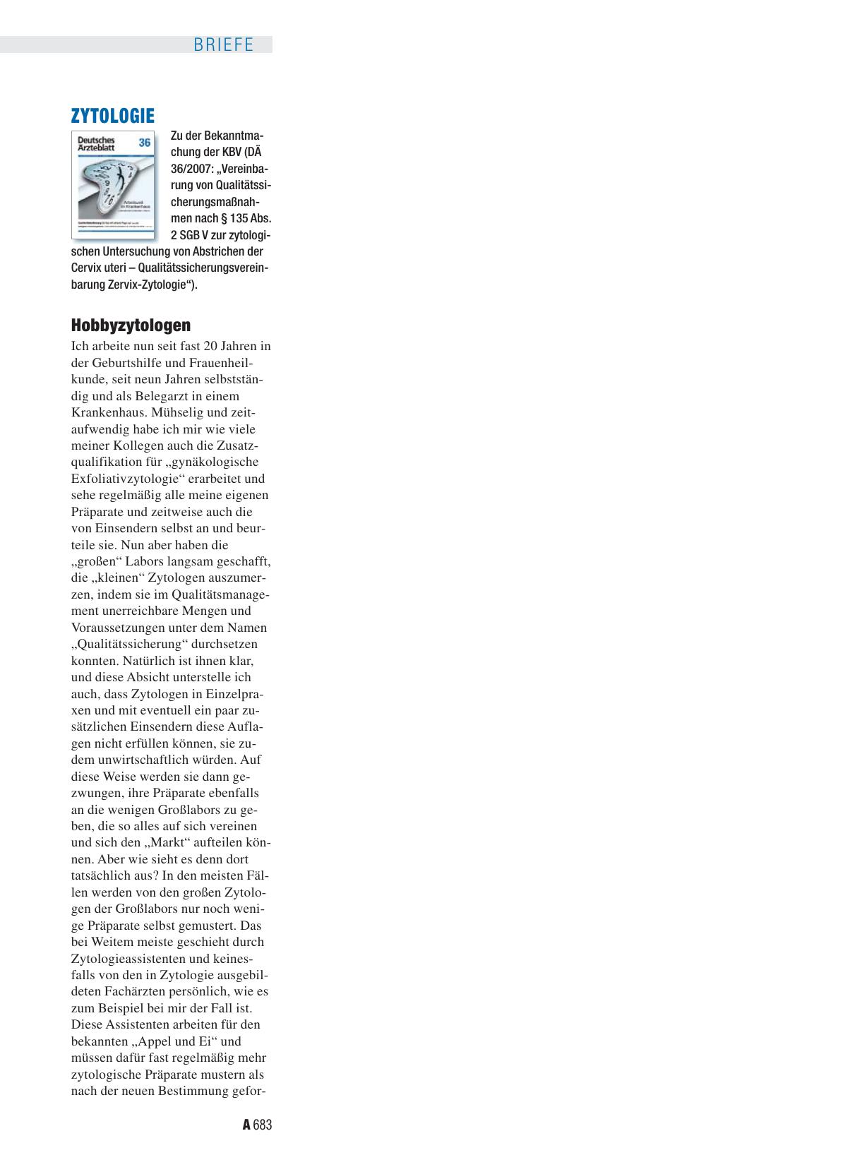 Vorschauseite 1: Zytologie: Hobbyzytologen