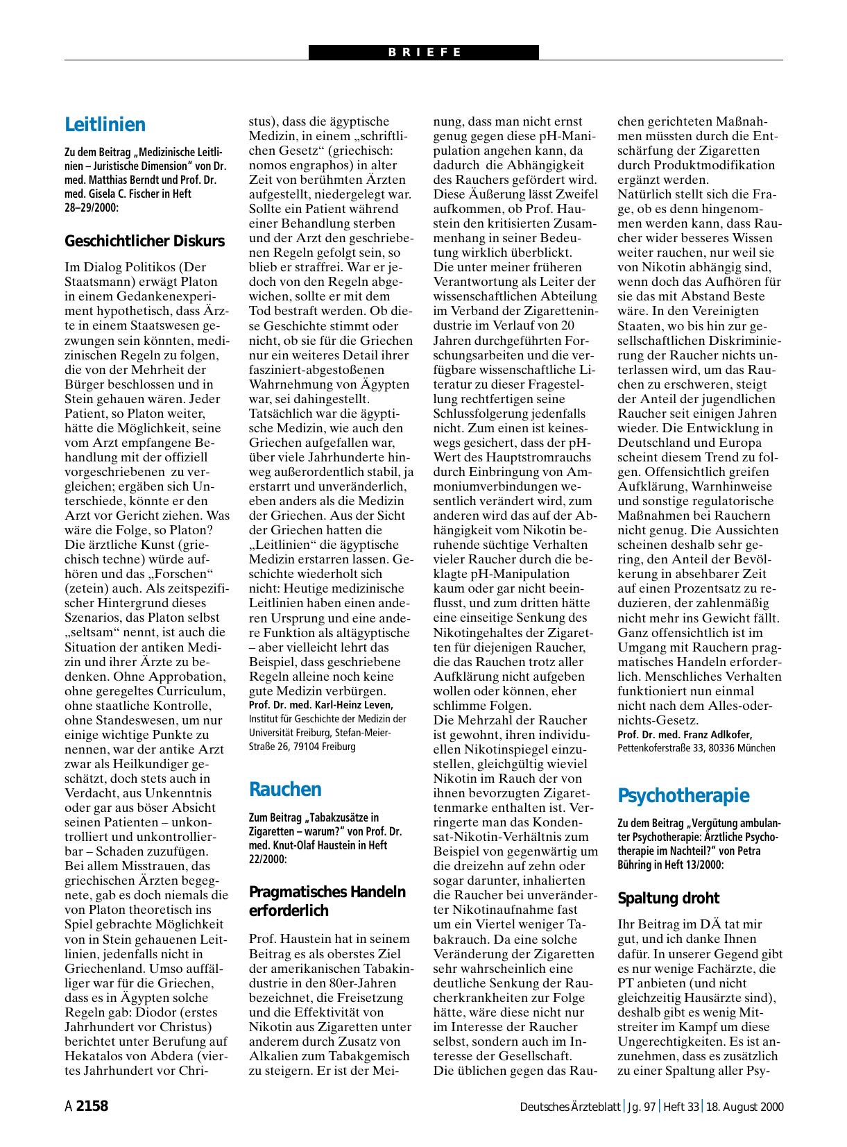 Vorschauseite 1: Leitlinien: Geschichtlicher Diskurs