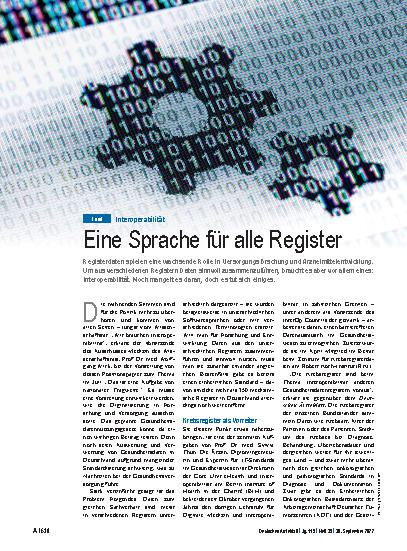 Vorschauseite 1: Interoperabilität: Eine Sprache für alle Register