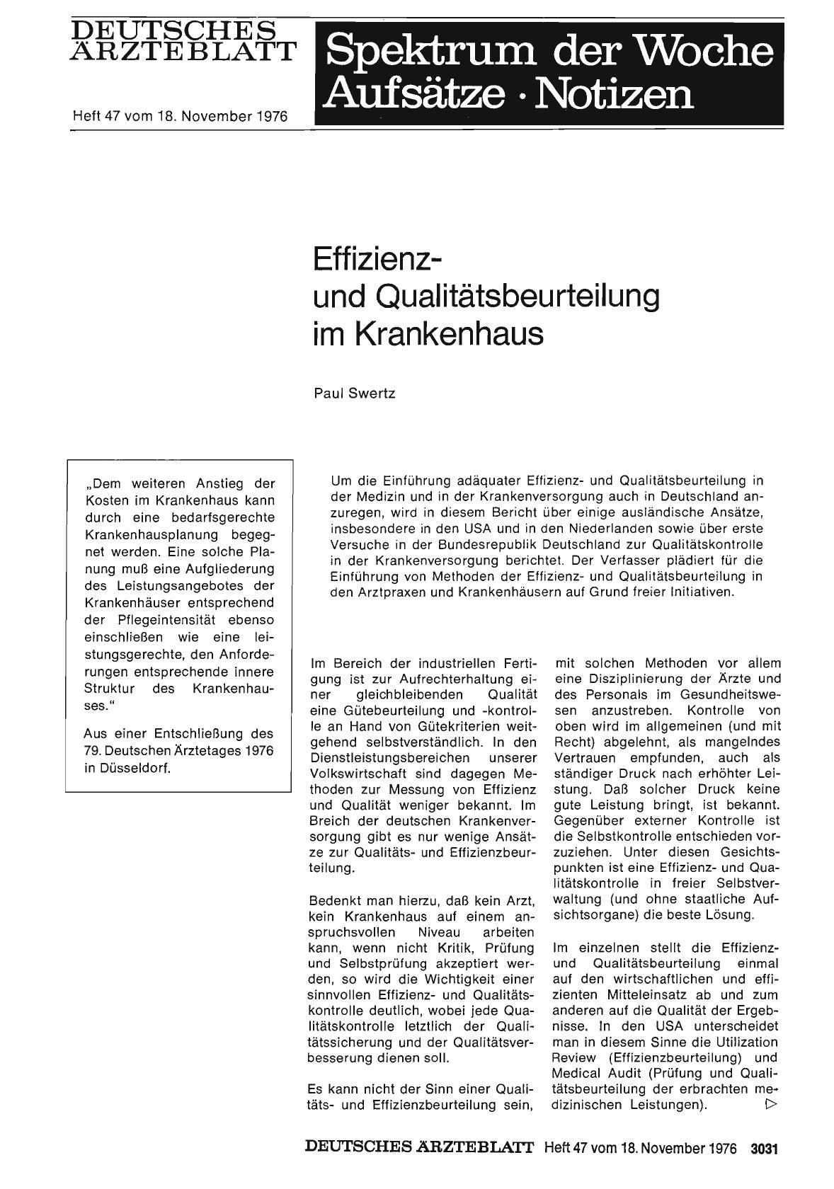 Vorschauseite 1: Effizienzund Qualitätsbeurteilung im Krankenhaus