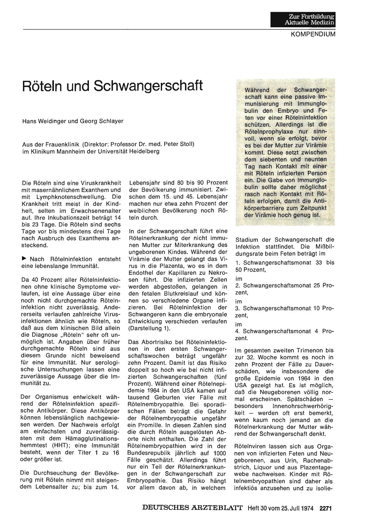 Vorschauseite 1: Röteln und Schwangerschaft