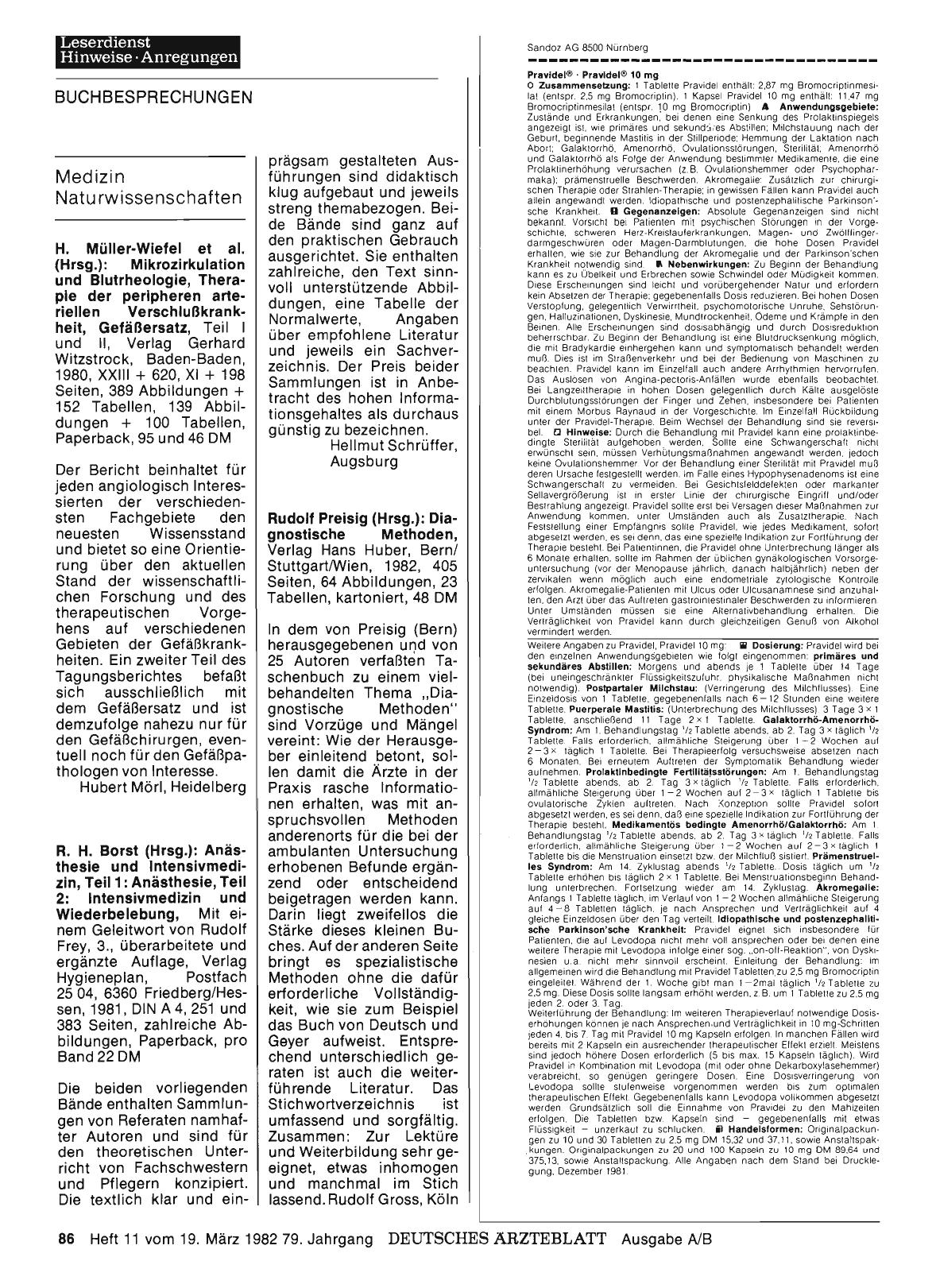 Vorschauseite 1: Medizin — Naturwissenschaften