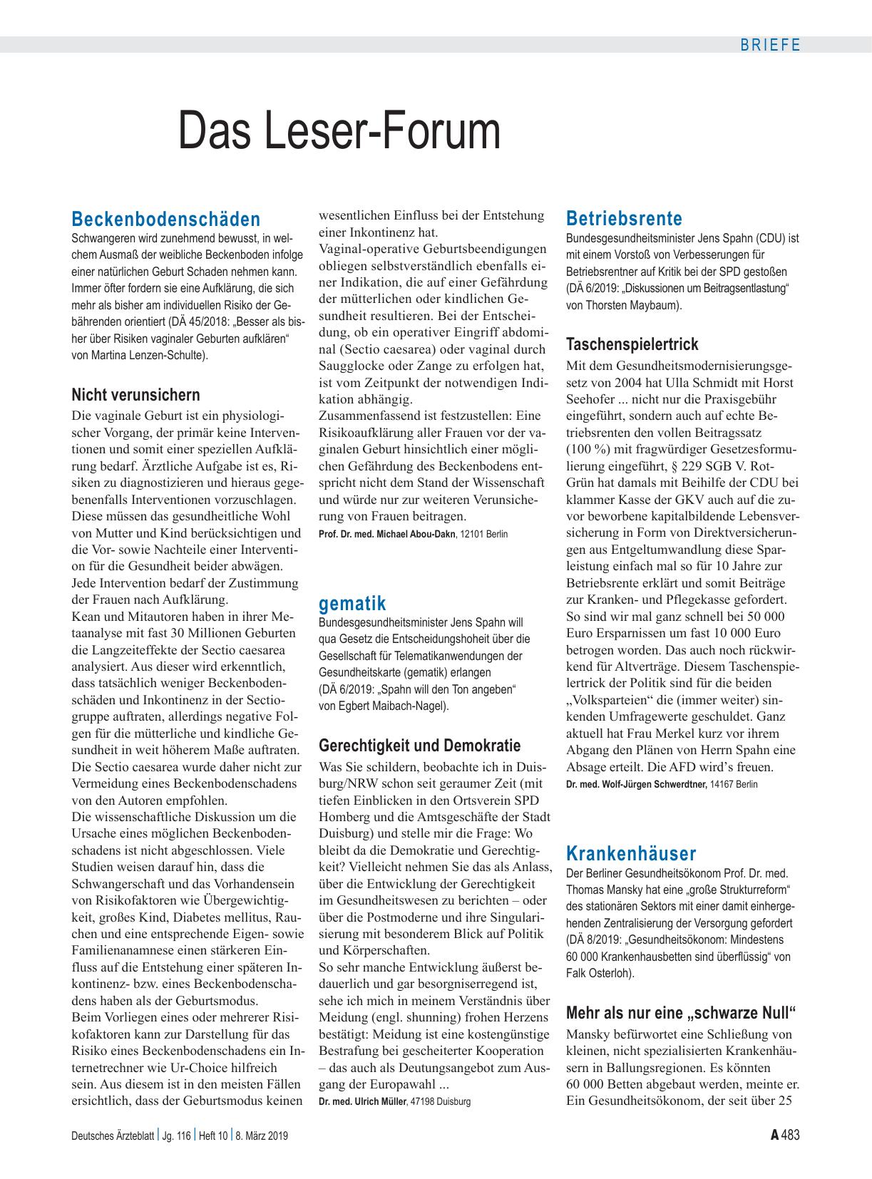 Vorschauseite 1: Krankenhäuser: Mehr als nur eine „schwarze Null“