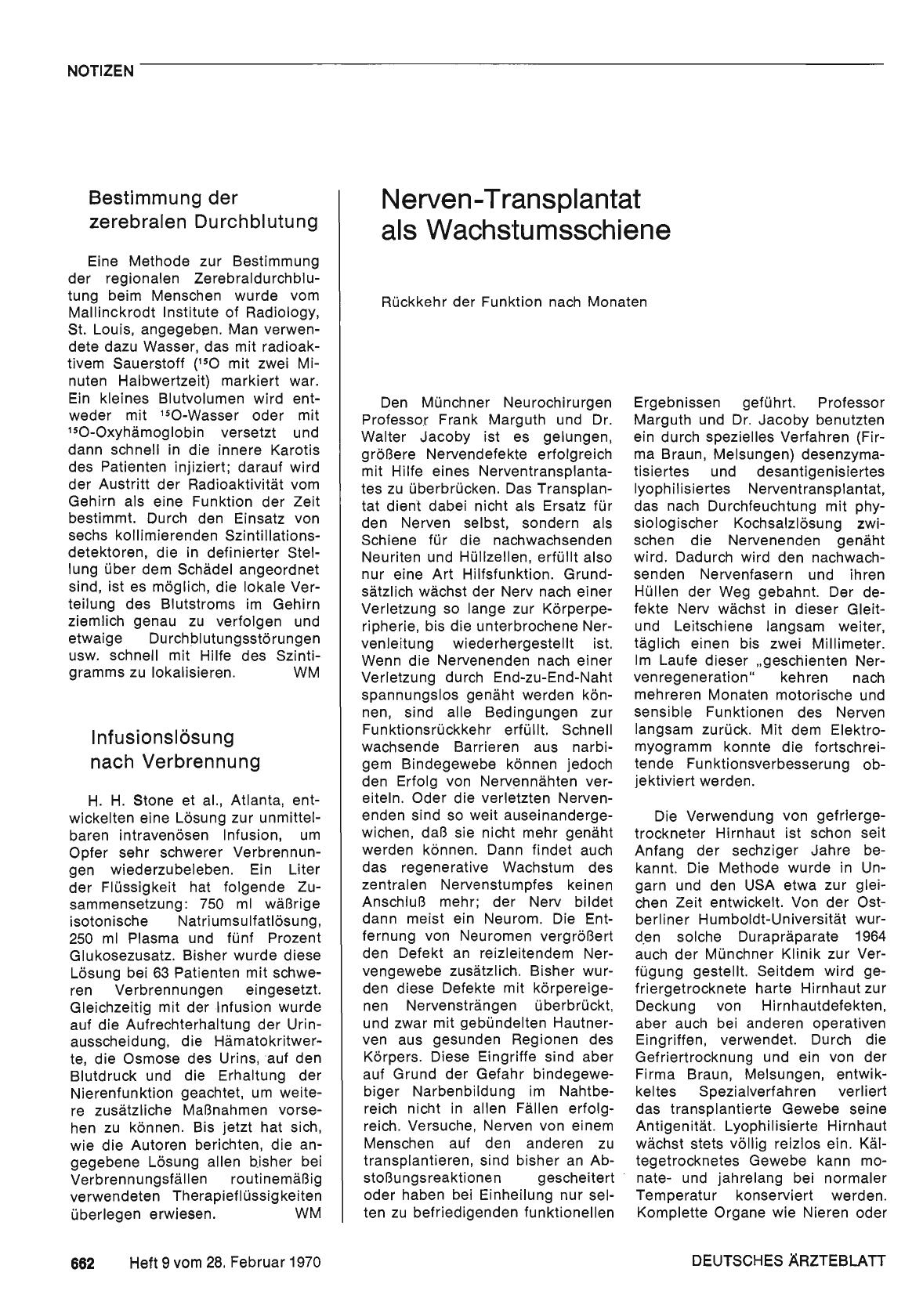 Vorschauseite 1: Nerven-Transplantat als Wachstumsschiene