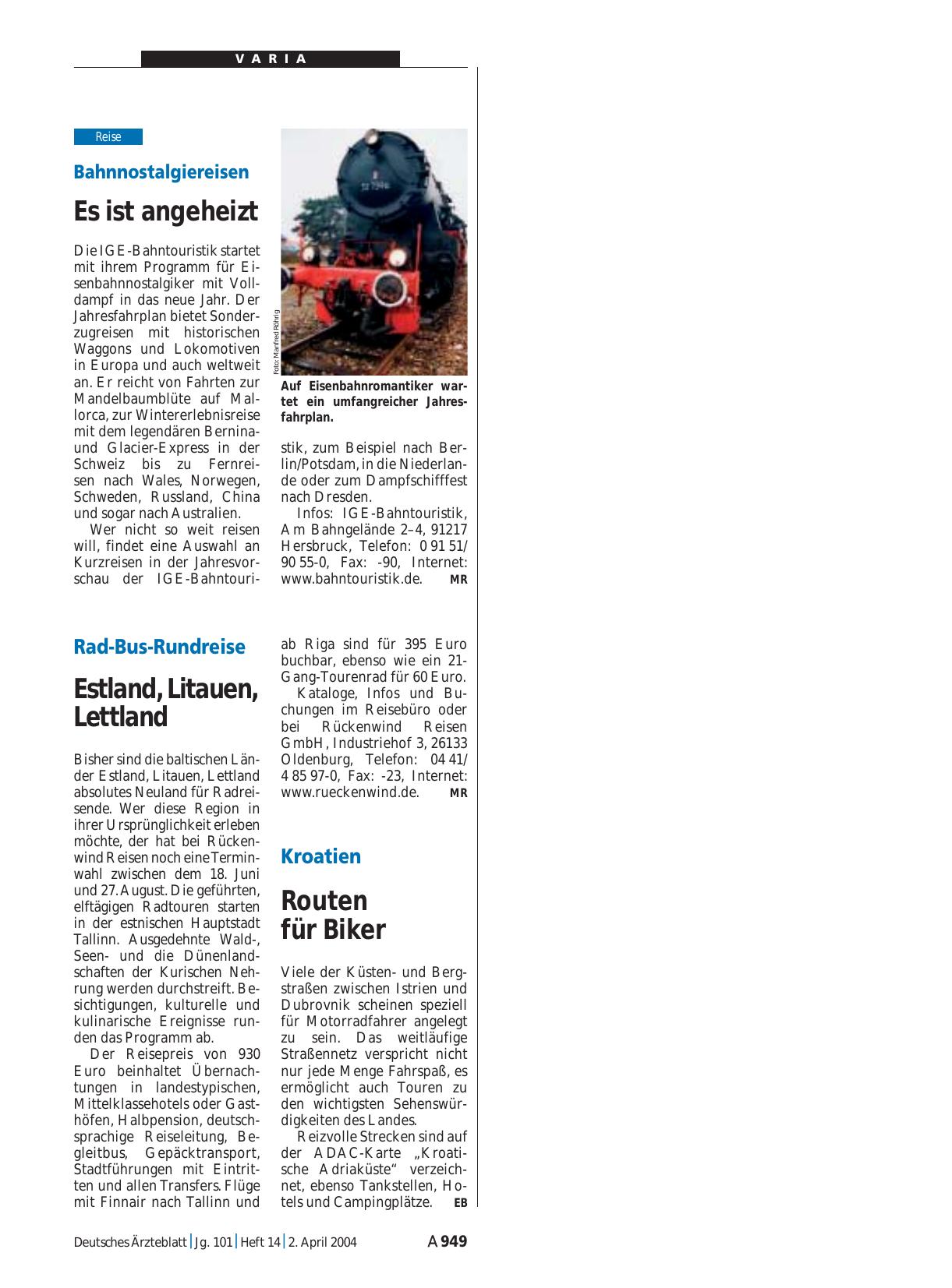 Vorschauseite 1: Kroatien: Routen für Biker
