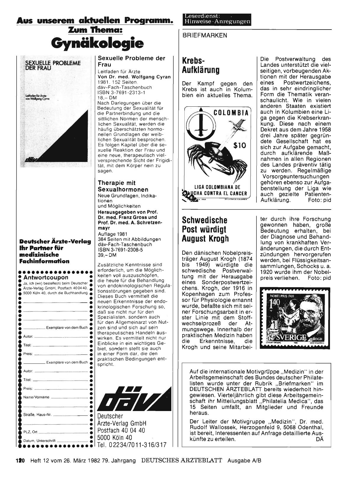 Vorschauseite 1: Schwedische Post würdigt August Krogh