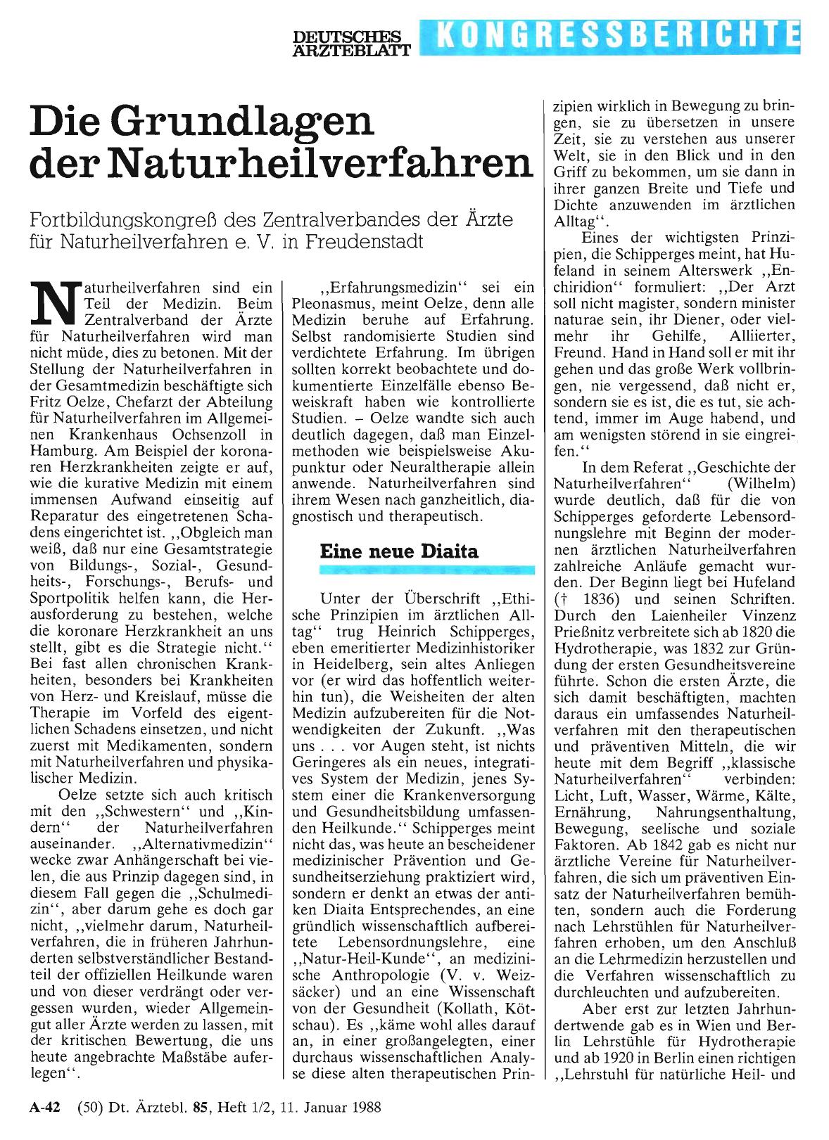 Vorschauseite 1: Die Grundlagen der Naturheilverfahren