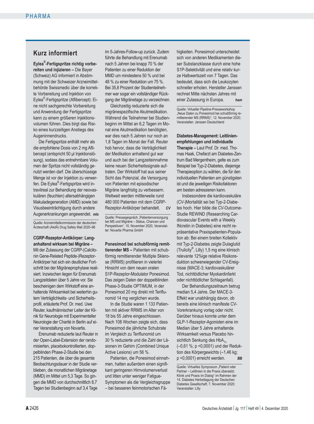 Vorschauseite 1: Kurz informiert