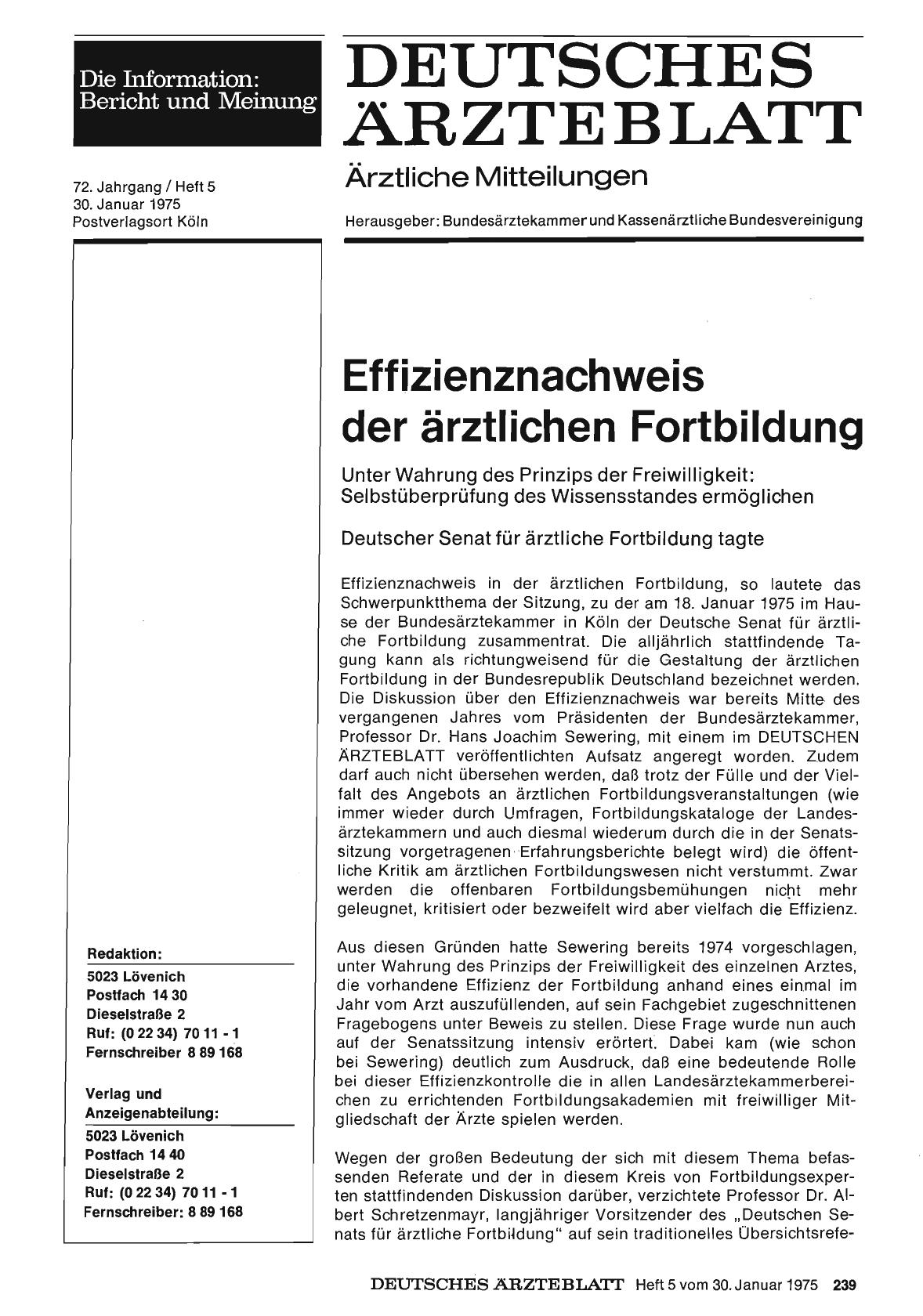 Vorschauseite 1: Effizienznachweis der ärztlichen Fortbildung