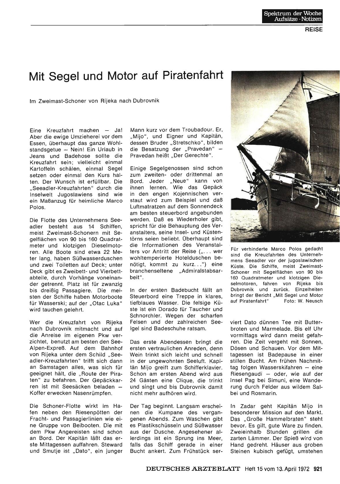Vorschauseite 1: Mit Segel und Motor auf Piratenfahrt