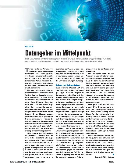Vorschauseite 1: Big Data: Datengeber im Mittelpunkt
