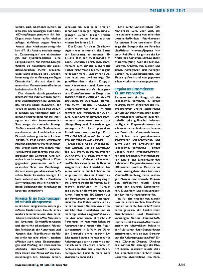 Vorschauseite 3: Studienrückrufe: Fake News in Fachzeitschriften
