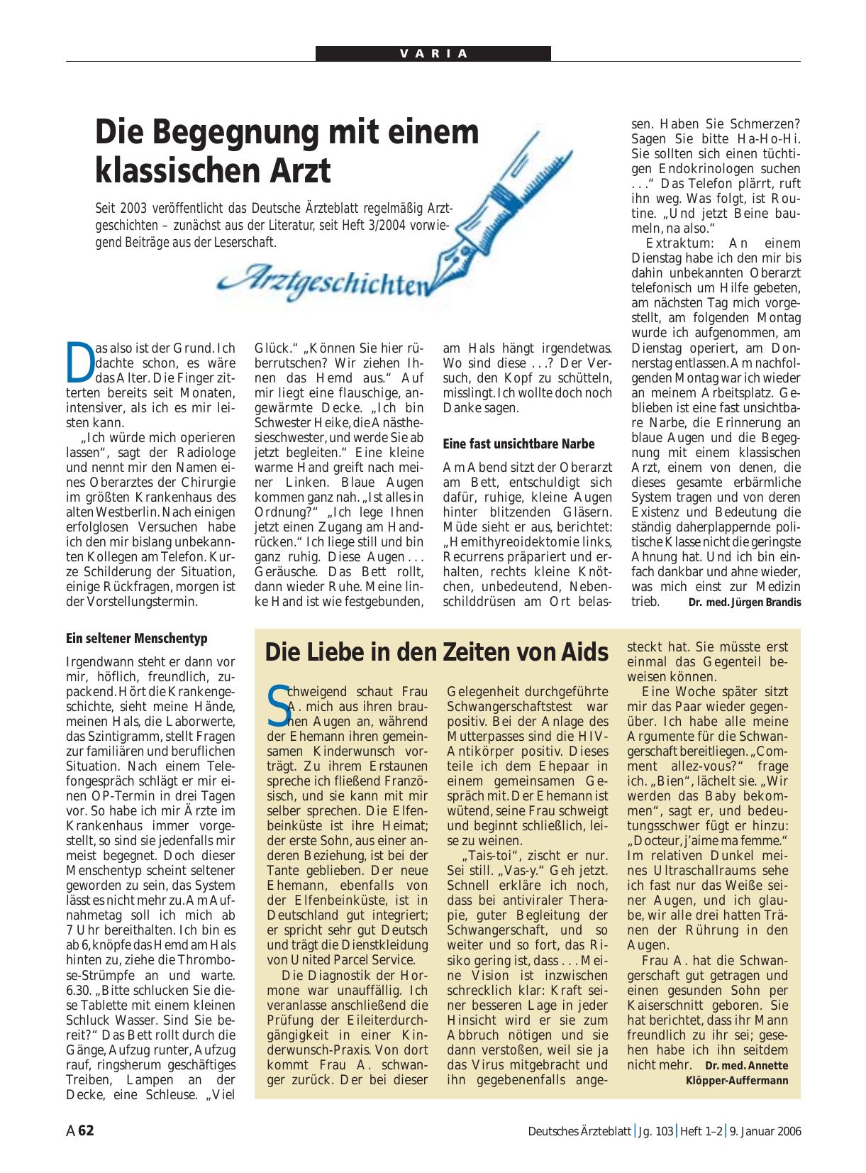Vorschauseite 1: Die Liebe in den Zeiten von Aids