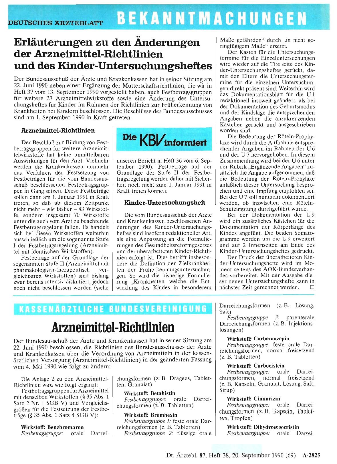 Vorschauseite 1: Arzneimittel-Richtlinien