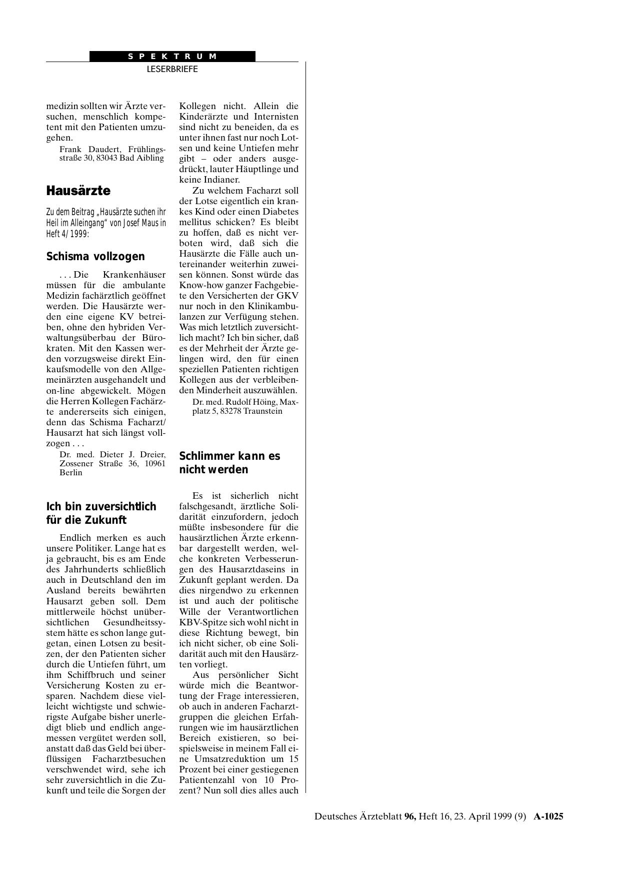 Vorschauseite 1: Hausärzte: Schisma vollzogen