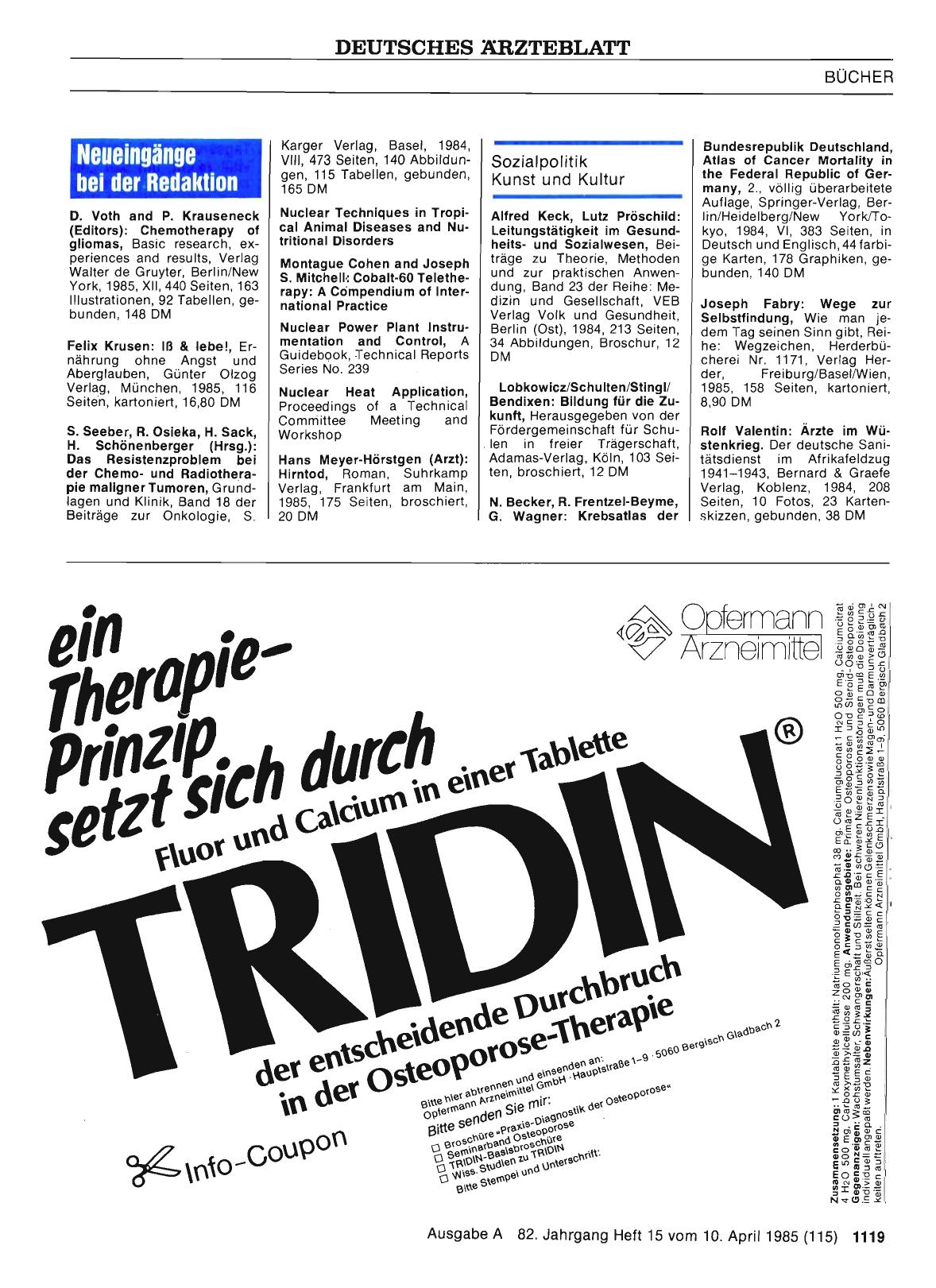 Vorschauseite 1: Neueingänge bei der Redaktion