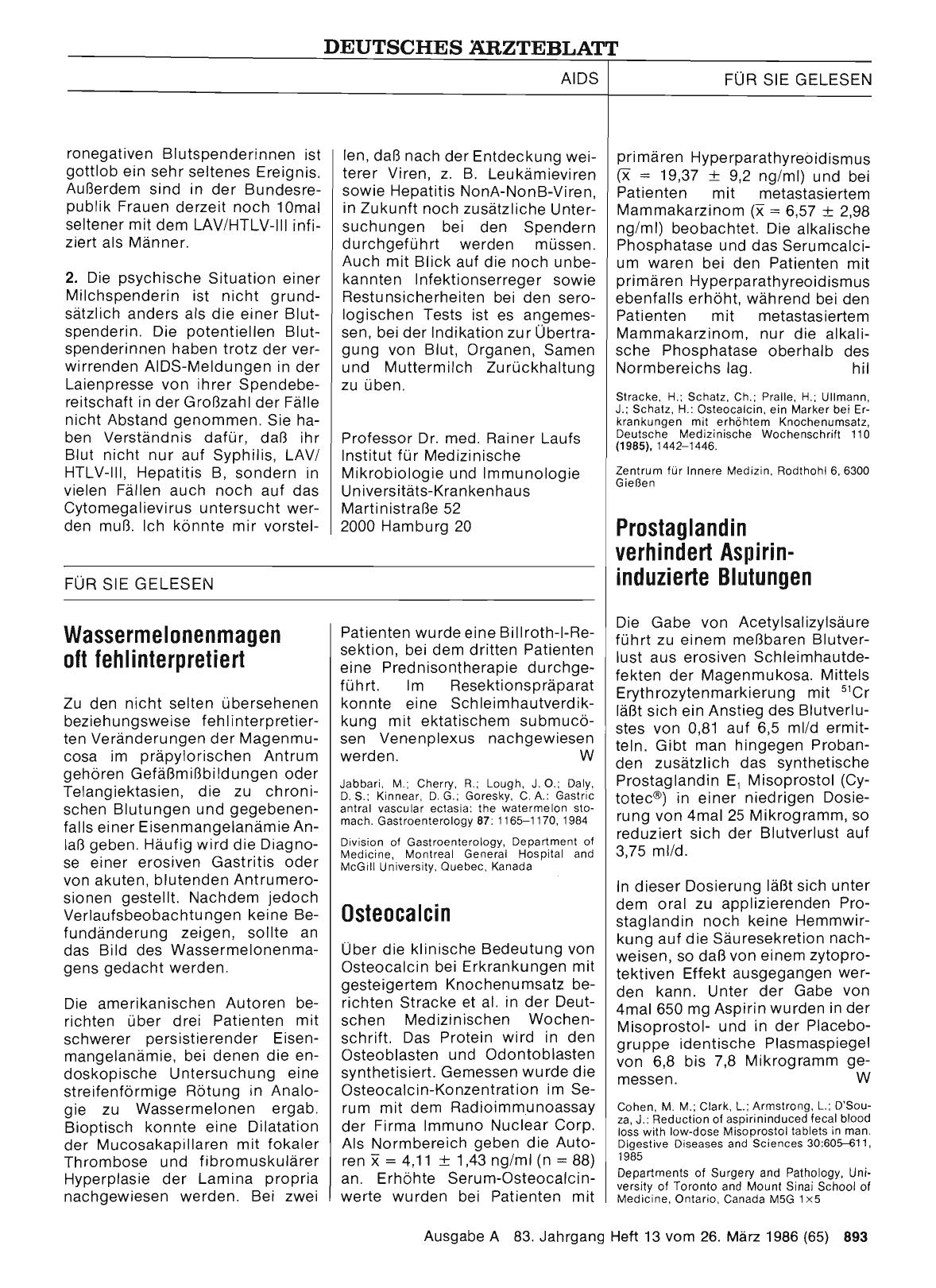 Vorschauseite 1: Wassermelonenmagen oft fehlinterpretiert
