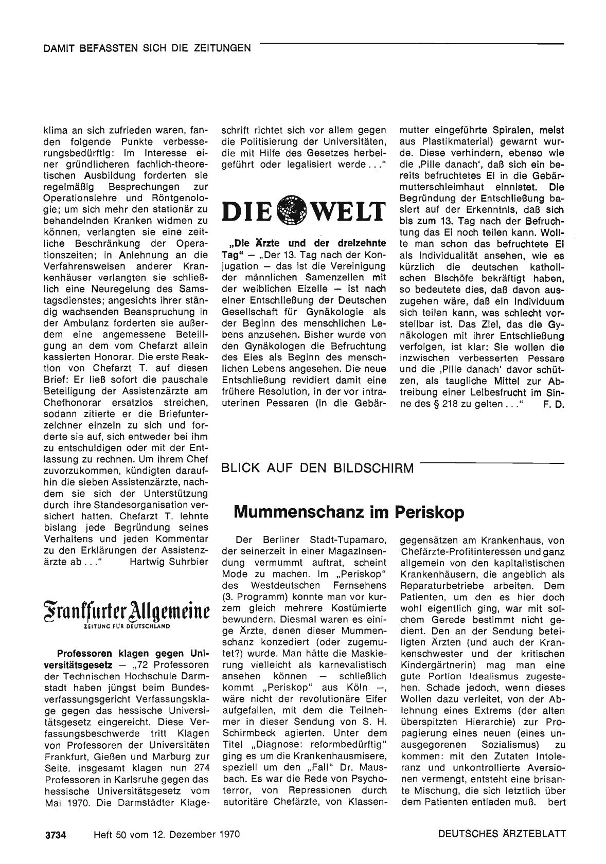 Vorschauseite 1: Mummenschanz im Periskop