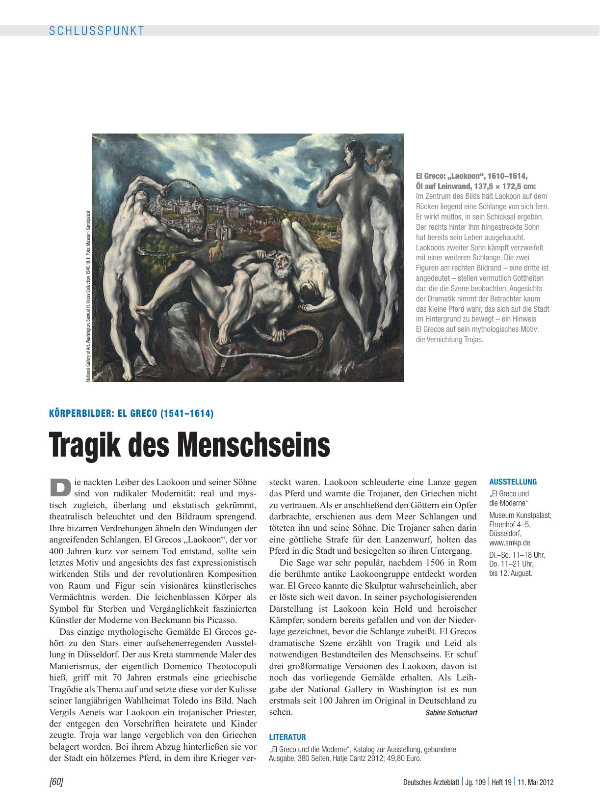 Vorschauseite 1: Körperbilder: El Greco (1541 – 1614) – Tragik des Menschseins