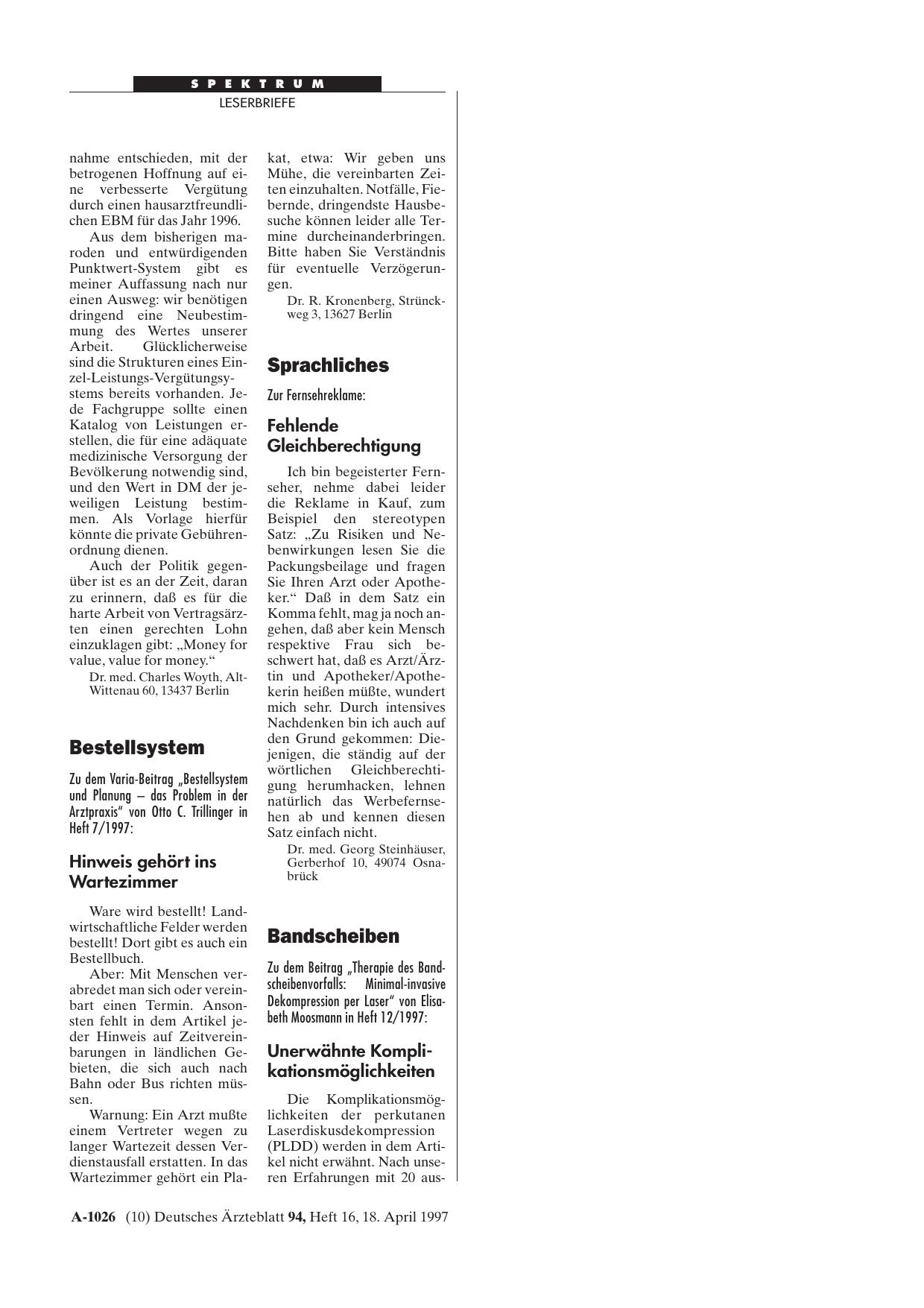 Vorschauseite 1: Sprachliches: Fehlende Gleichberechtigung